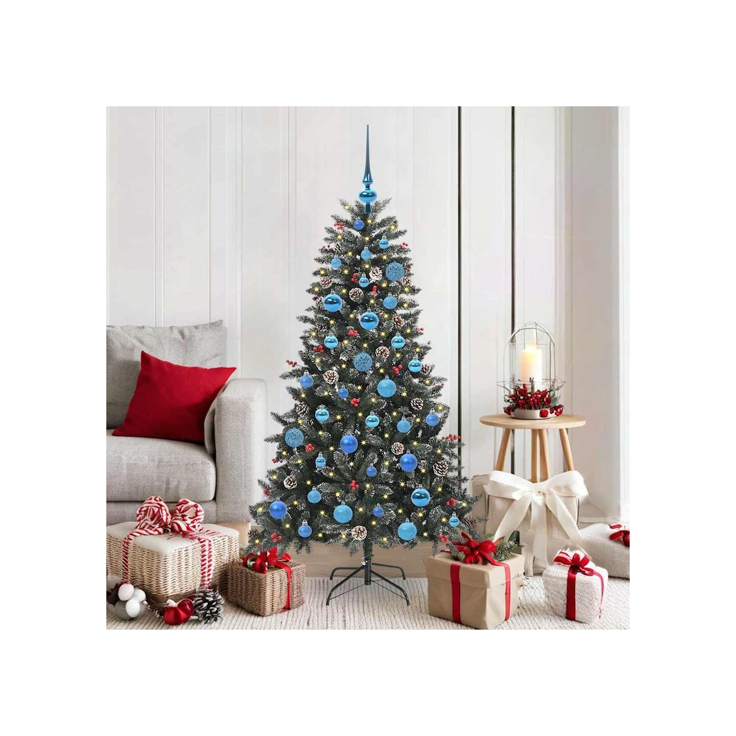 Sapin de Noël artificiel Vert 150 cm PVC, plastique et acier