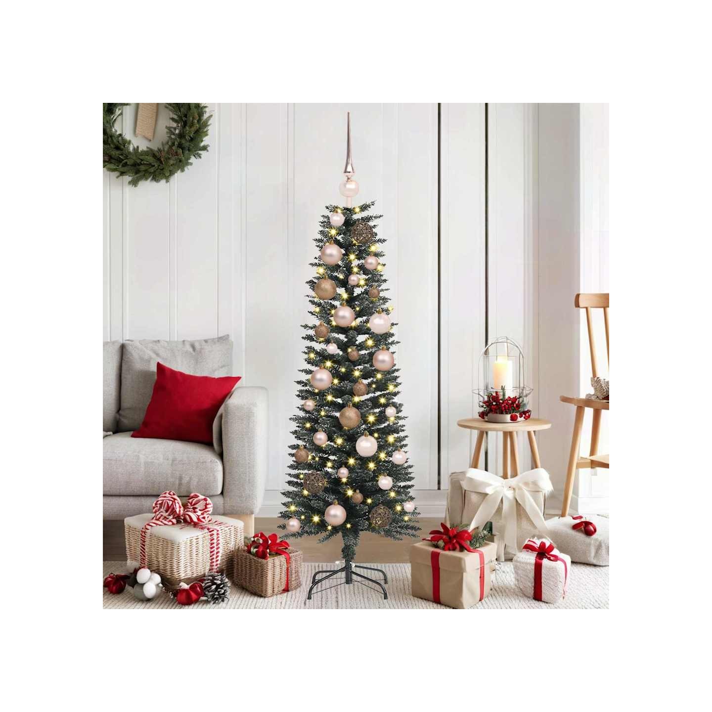 Sapin de Noël artificiel Vert 120 cm PVC, plastique et acier