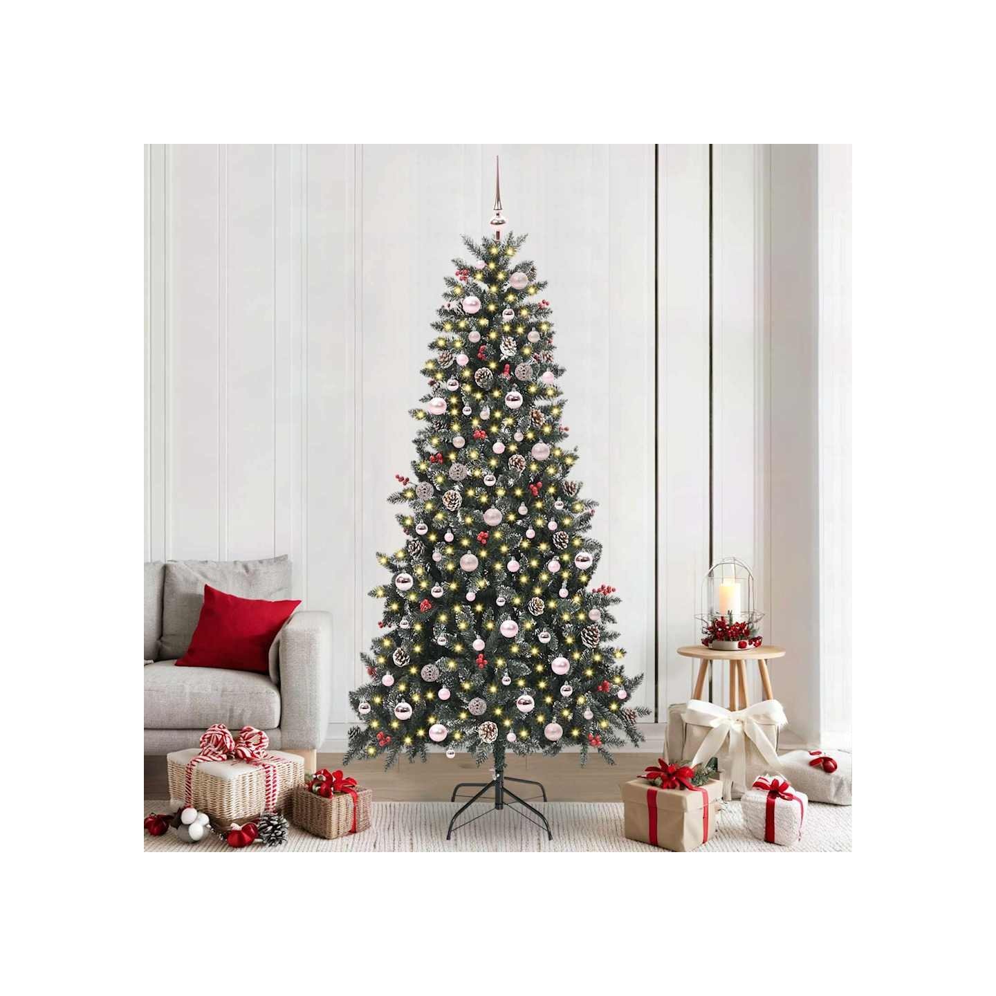 Sapin de Noël artificiel Vert 240 cm PVC, plastique et acier