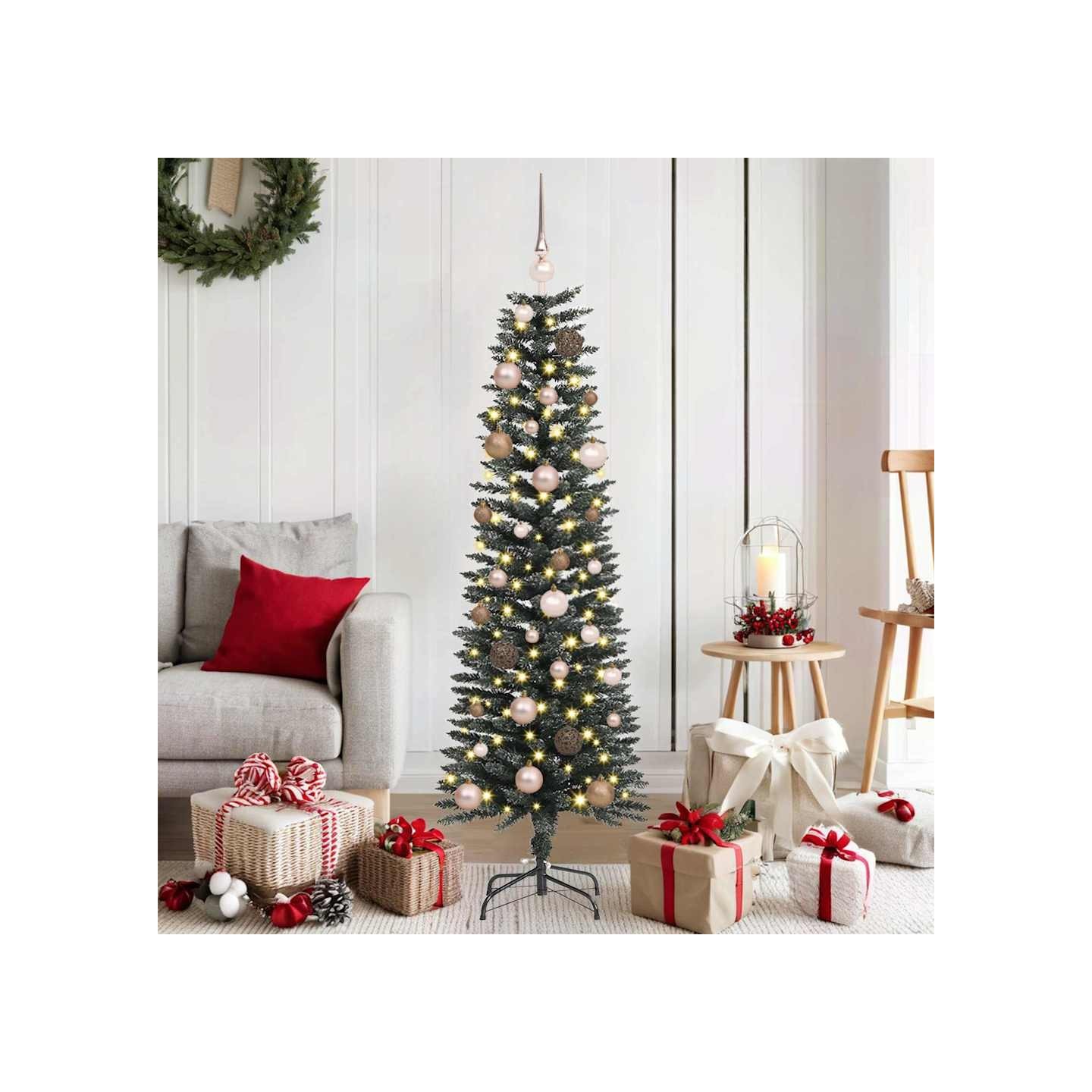 Sapin de Noël artificiel Vert 150 cm PVC, plastique et acier