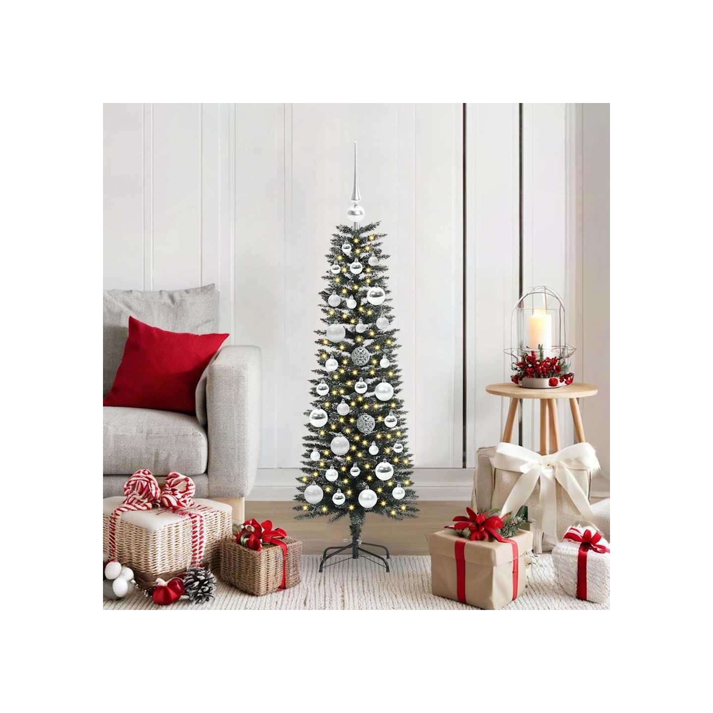 Sapin de Noël artificiel Vert 120 cm PVC, plastique et acier