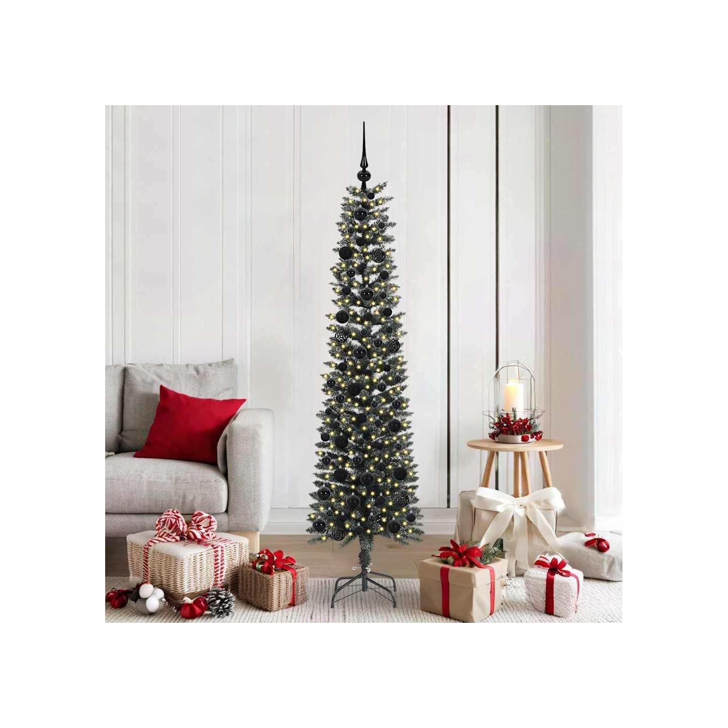 Sapin de Noël artificiel Vert 180 cm PVC, plastique et acier