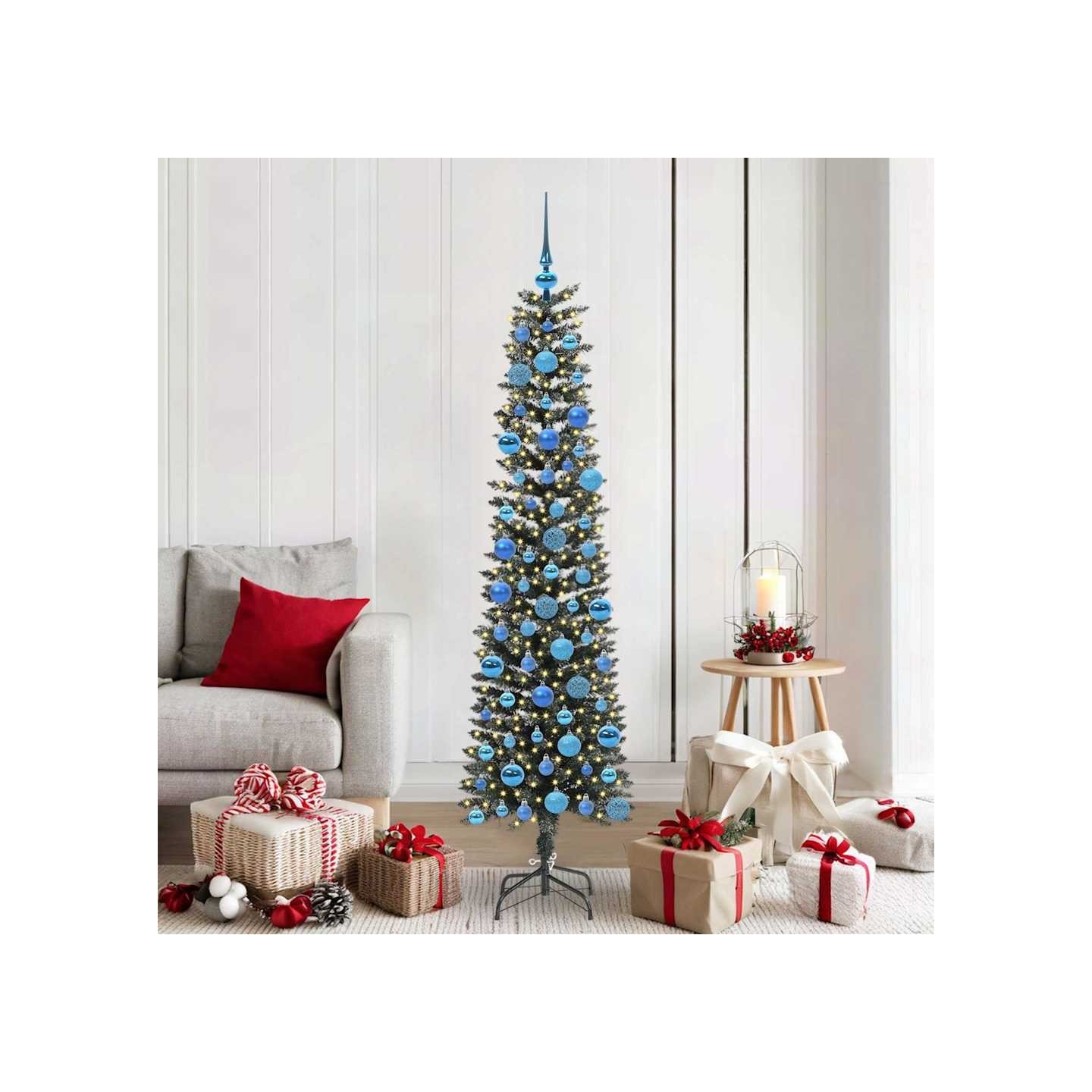 Sapin de Noël artificiel Vert 180 cm PVC, plastique et acier