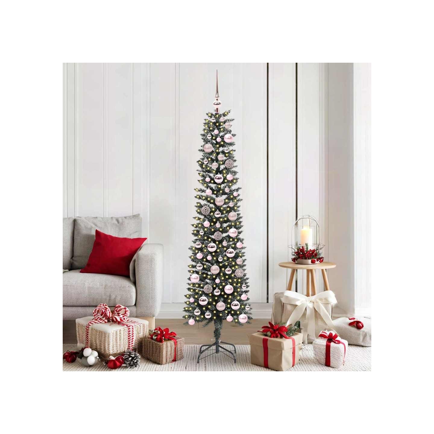 Sapin de Noël artificiel Vert 180 cm PVC, plastique et acier