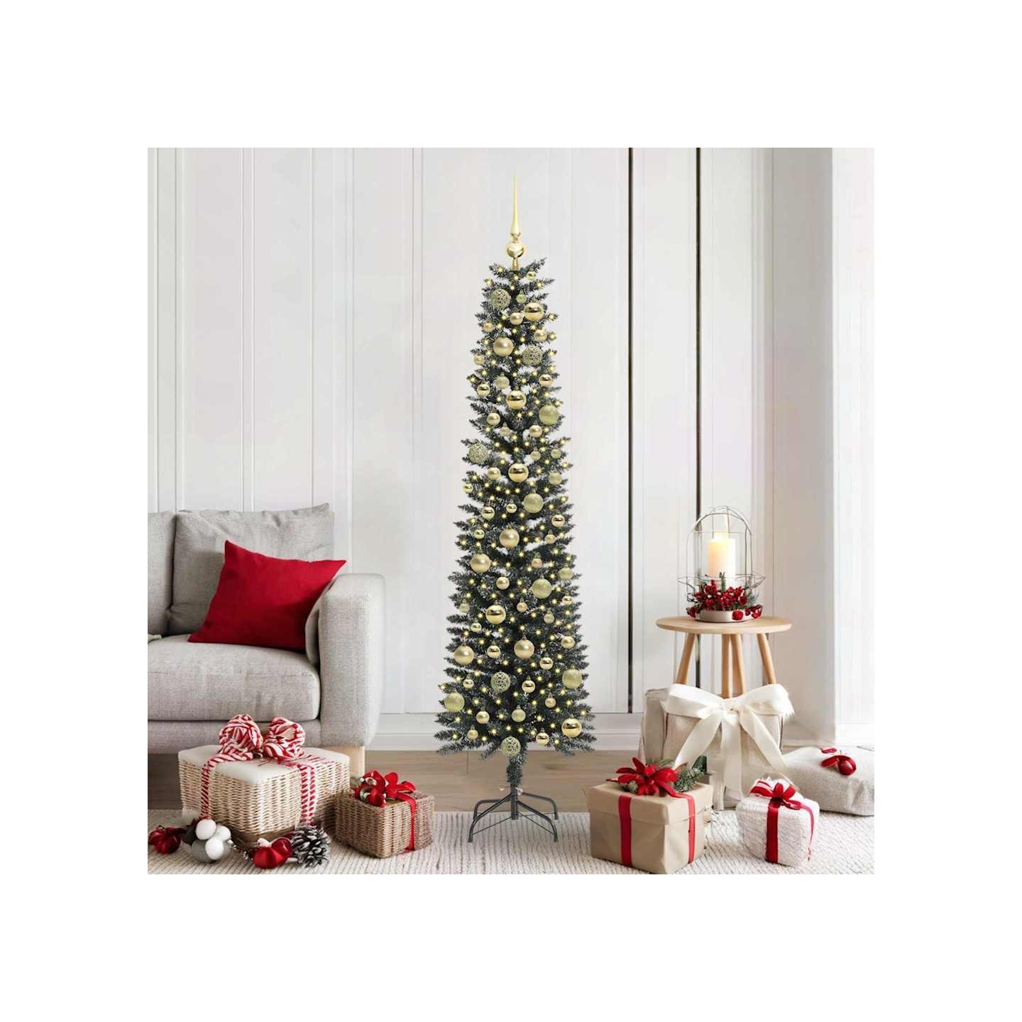 Sapin de Noël artificiel Vert 180 cm PVC, plastique et acier