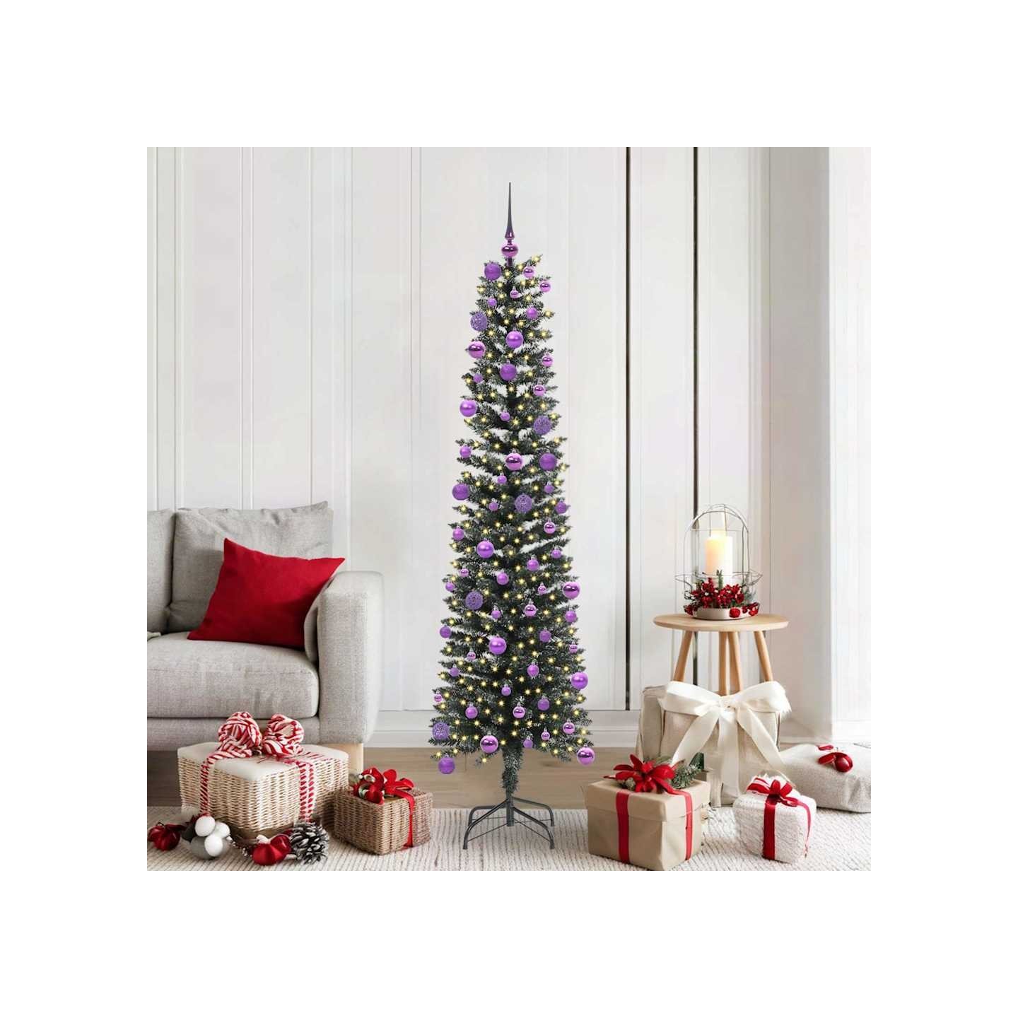 Sapin de Noël artificiel Vert 180 cm PVC, plastique et acier