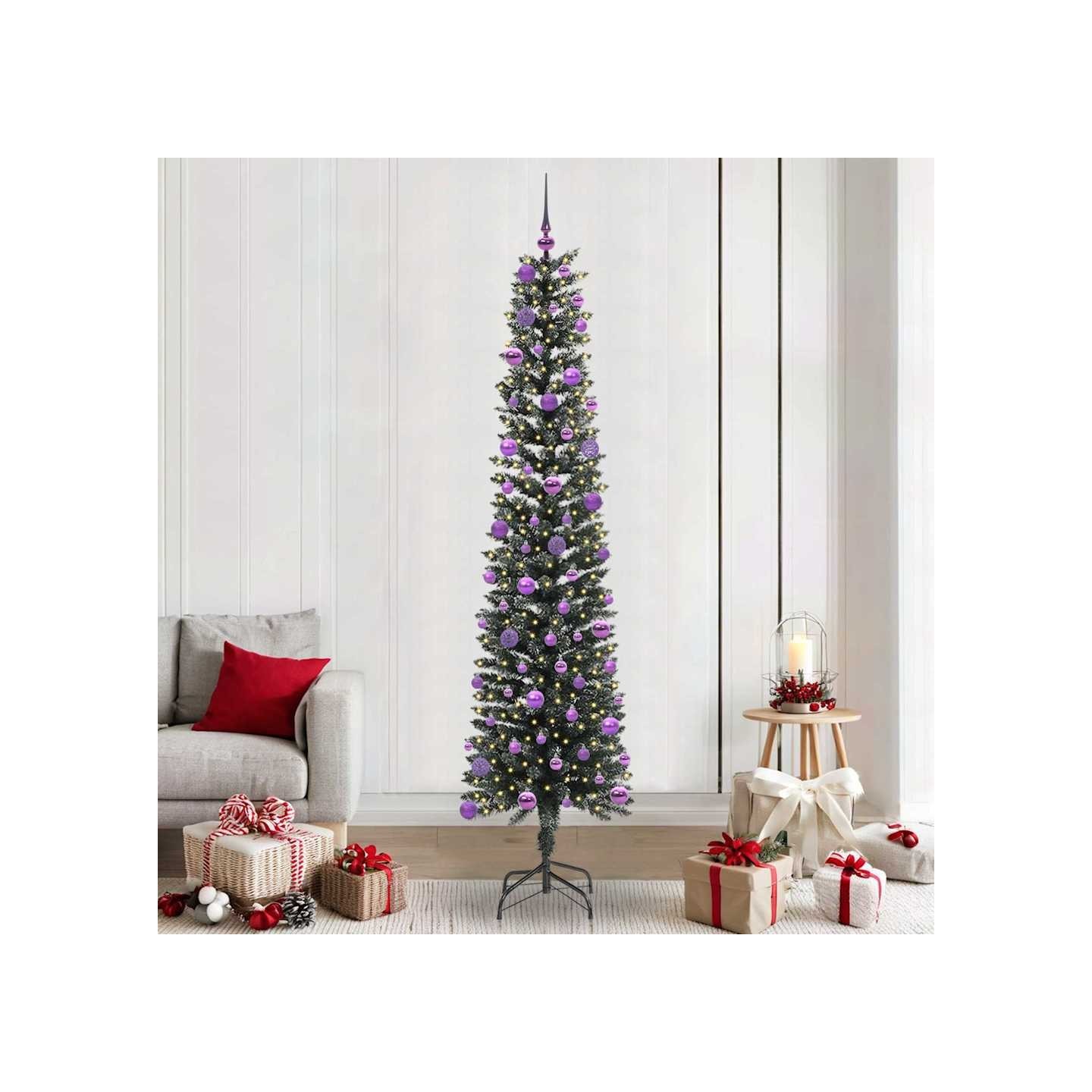 Sapin de Noël artificiel Vert 240 cm PVC, plastique et acier