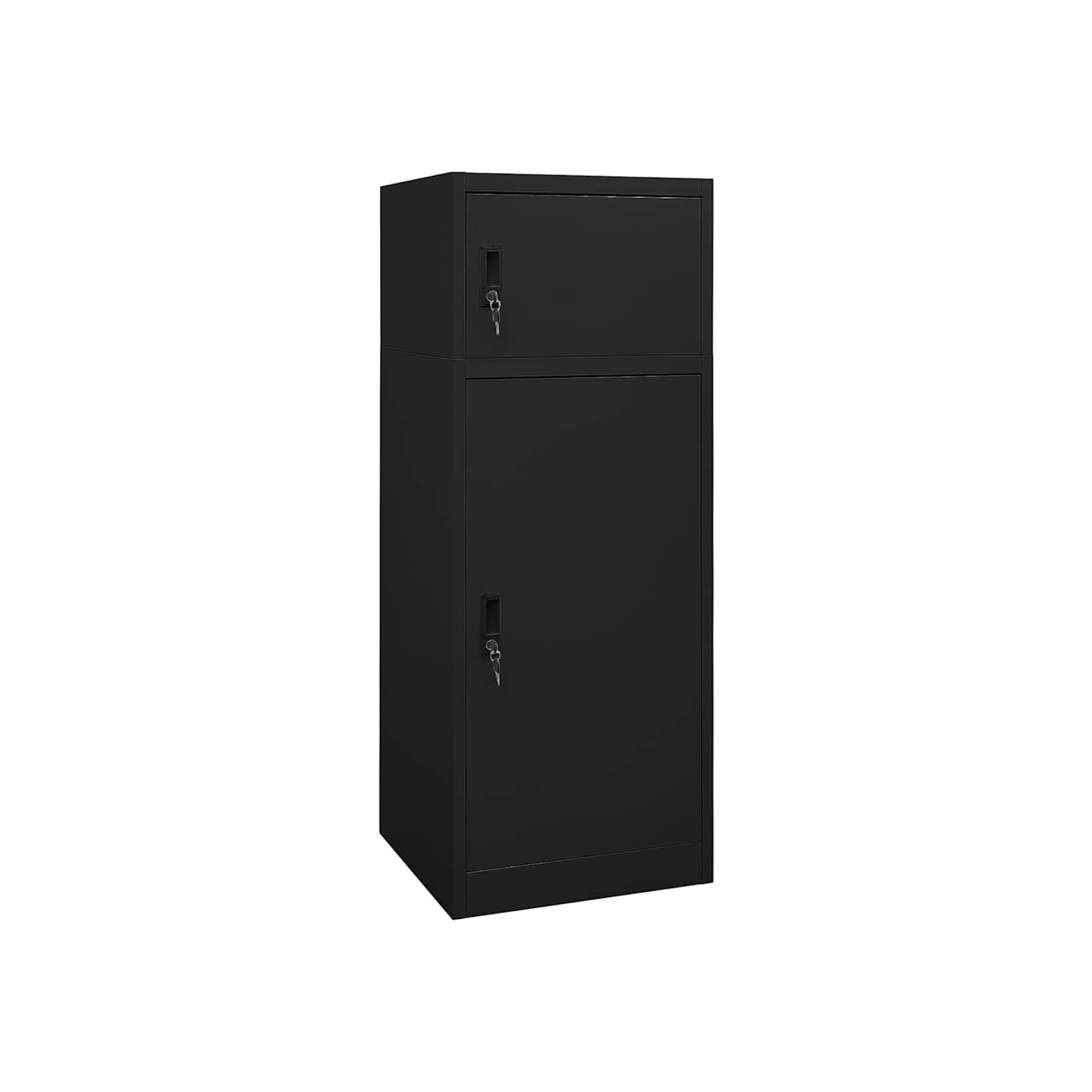 Armoire à selles Noir 53x53x140 cm Acier
