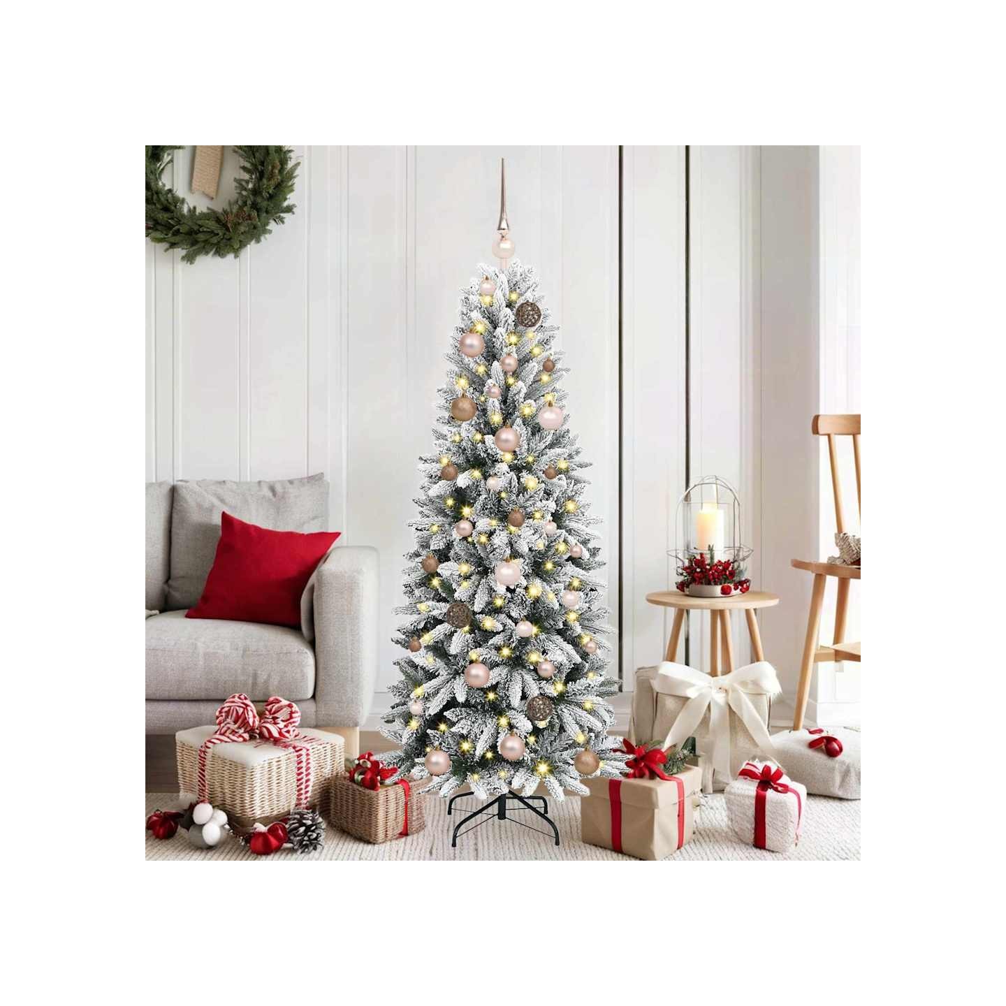 Sapin de Noël artificiel Blanc 150 cm