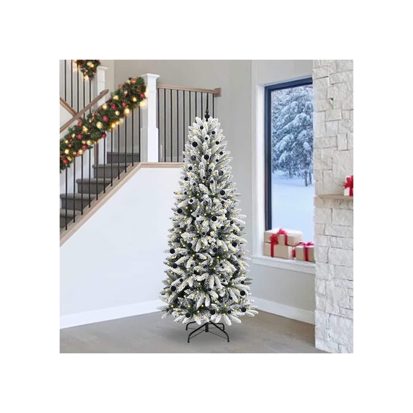 Sapin de Noël artificiel Blanc 240 cm