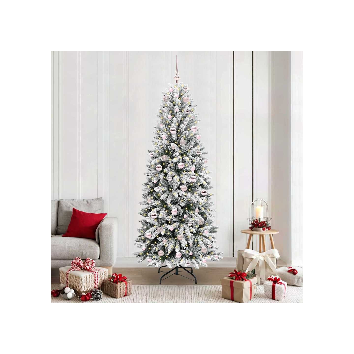 Sapin de Noël artificiel Blanc 210 cm