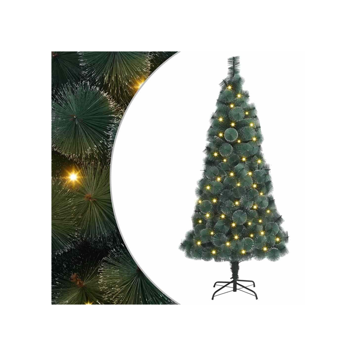 Sapin de Noël artificiel pré-éclairé Vert 180 cm PET