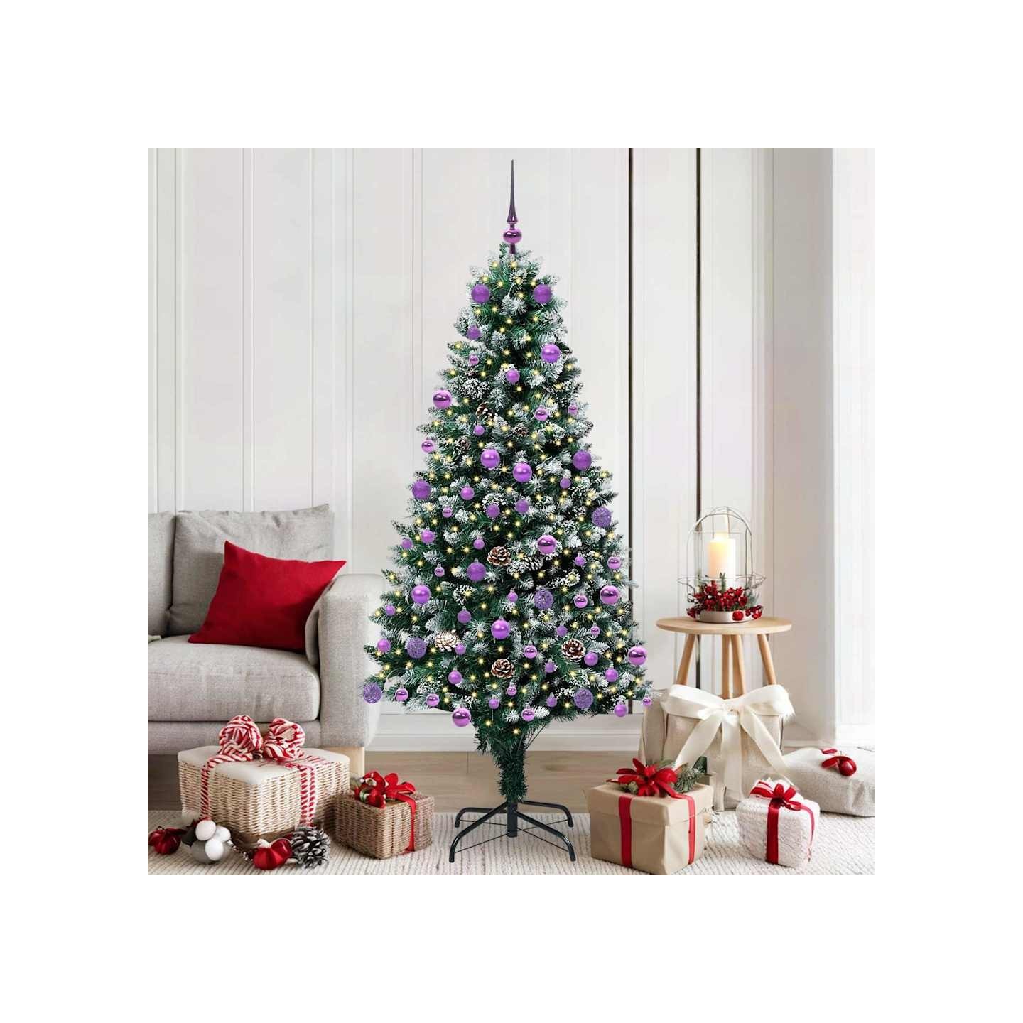 Sapin de Noël artificiel Vert 180 cm PVC, Acier et Plastique