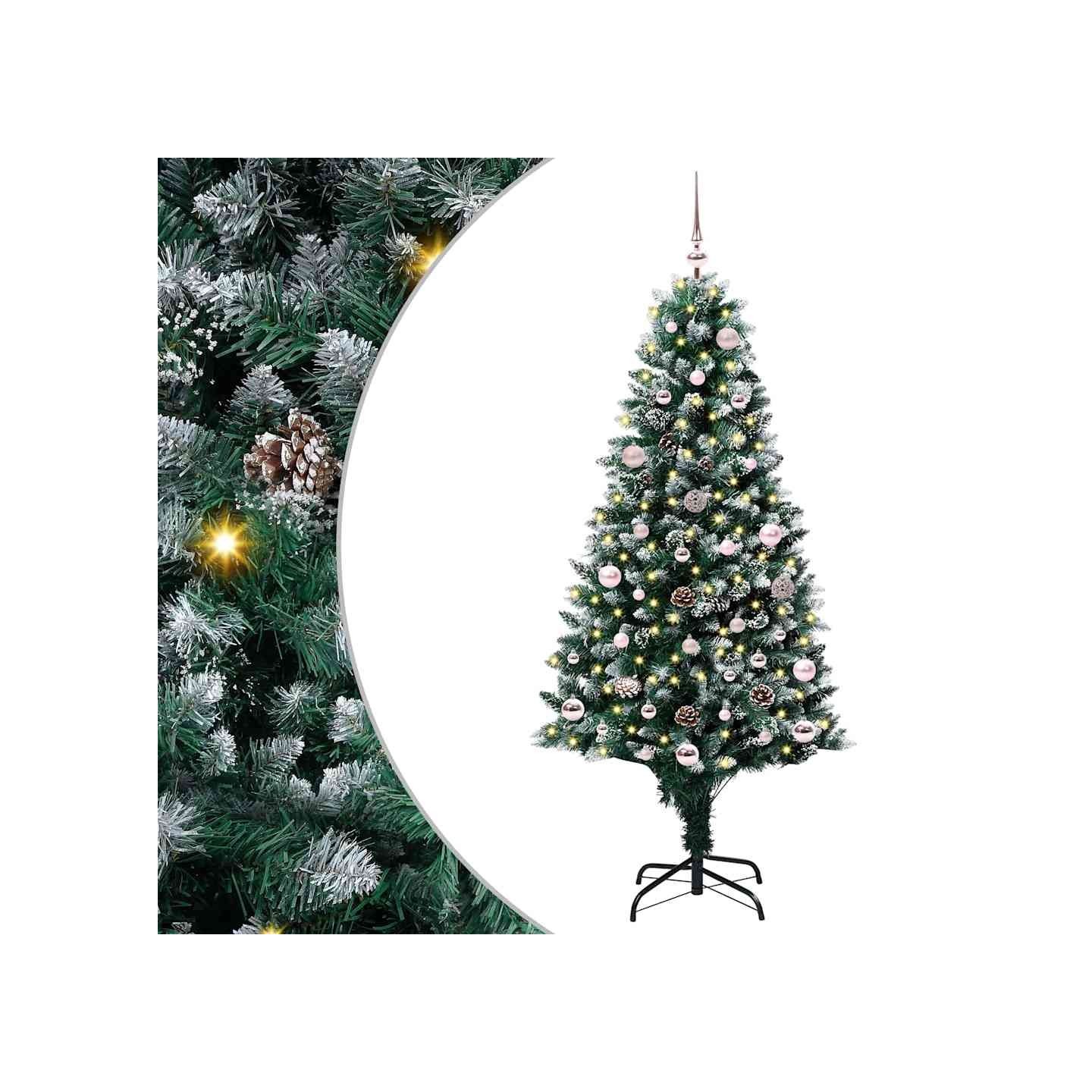 Sapin de Noël artificiel Vert 150 cm PVC, Acier et Plastique