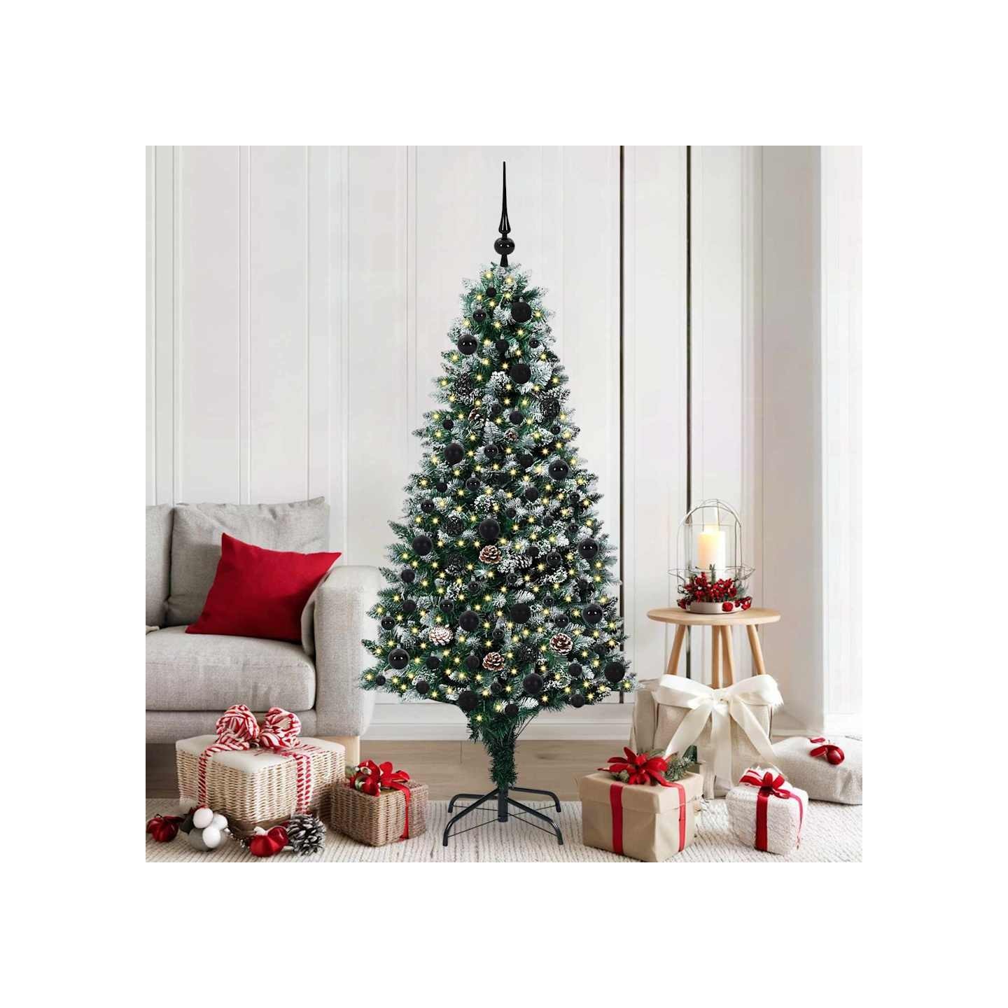 Sapin de Noël artificiel Vert 180 cm PVC, Acier et Plastique