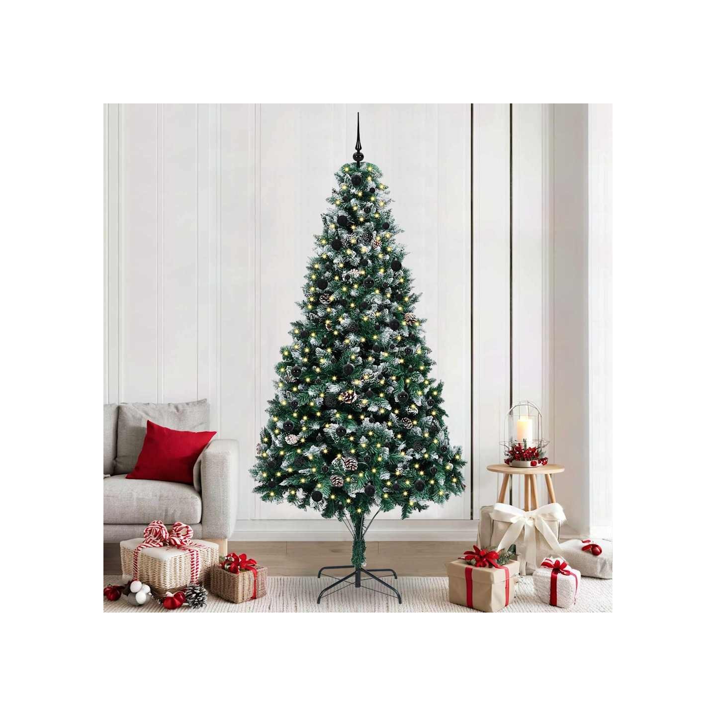 Sapin de Noël artificiel Vert 240 cm PVC, Acier et Plastique