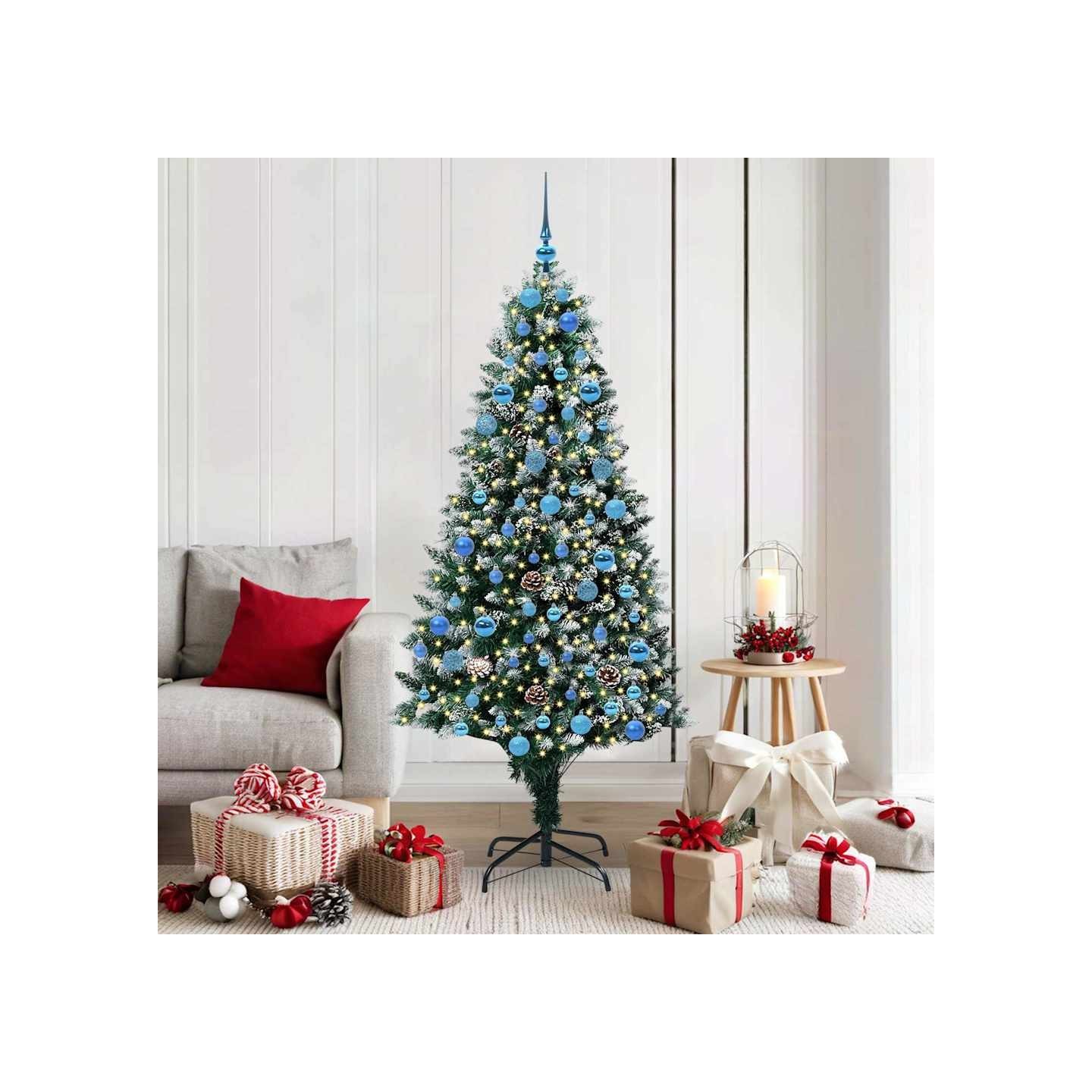 Sapin de Noël artificiel Vert 180 cm PVC, Acier et Plastique