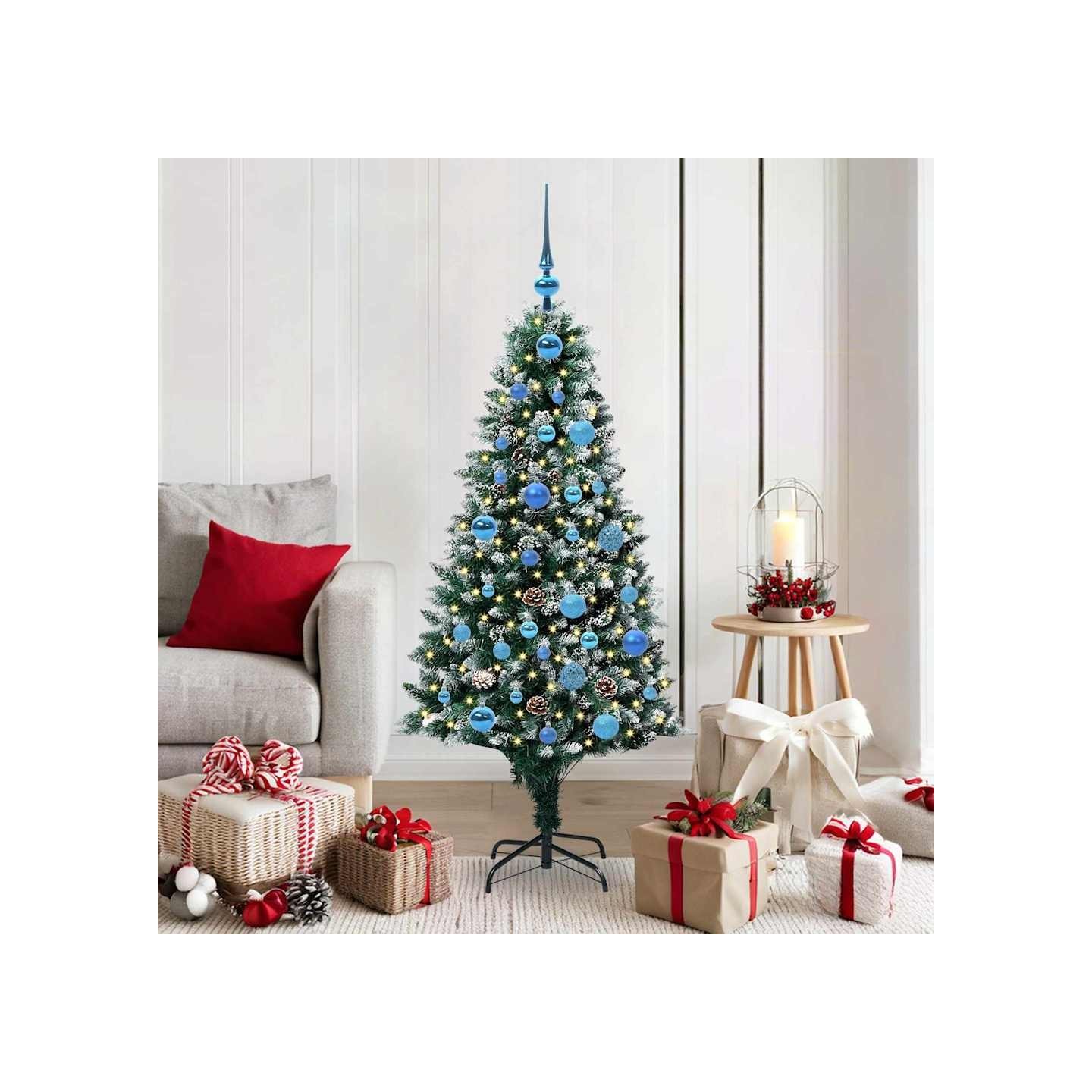 Sapin de Noël artificiel Vert 150 cm PVC, Acier et Plastique