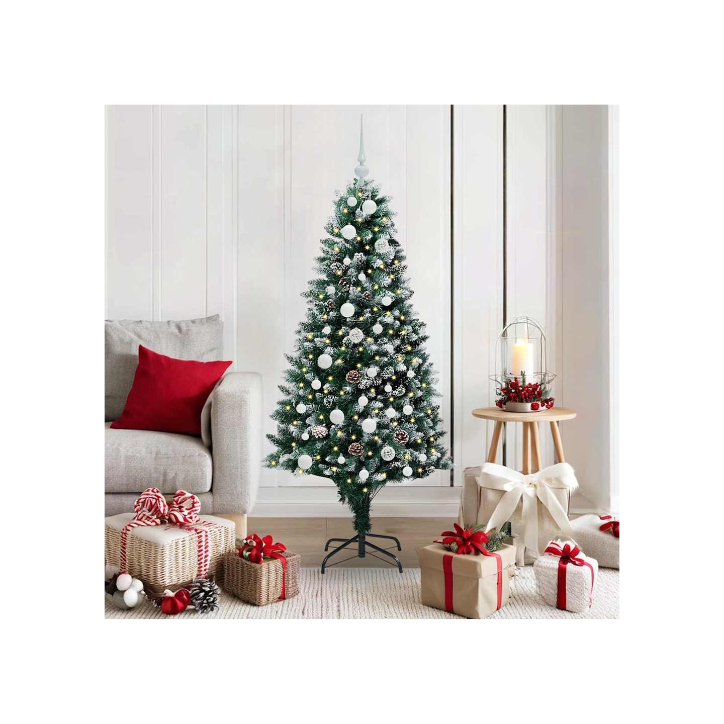 Sapin de Noël artificiel Vert 150 cm PVC, Acier et Plastique