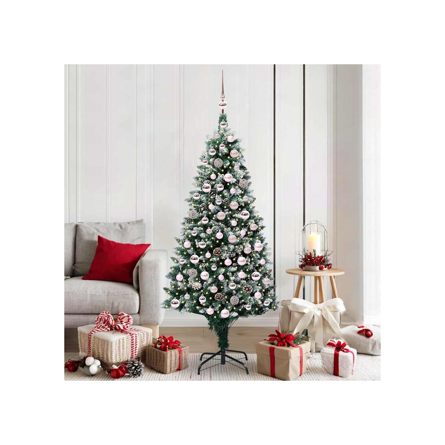 Sapin de Noël artificiel Vert 180 cm PVC, Acier et Plastique