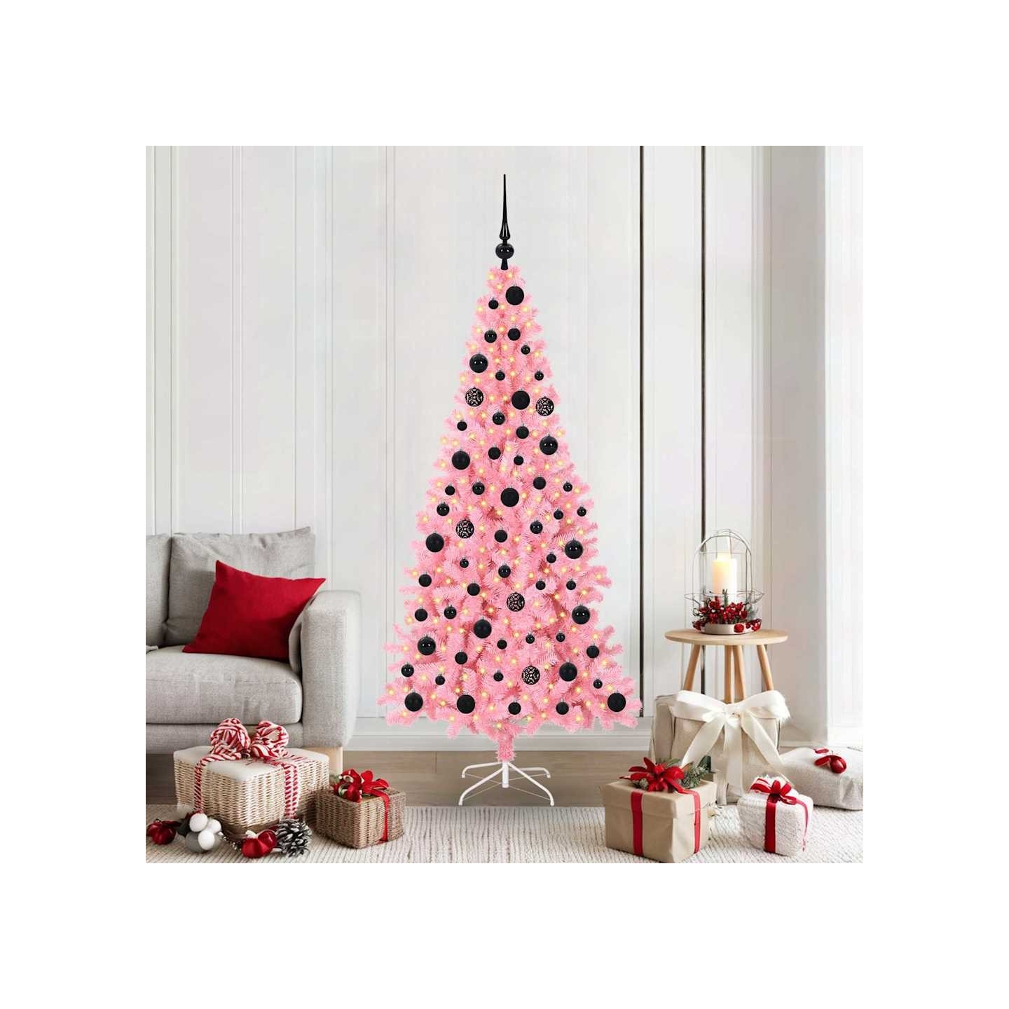 Sapin de Noël Rose 180 cm PVC