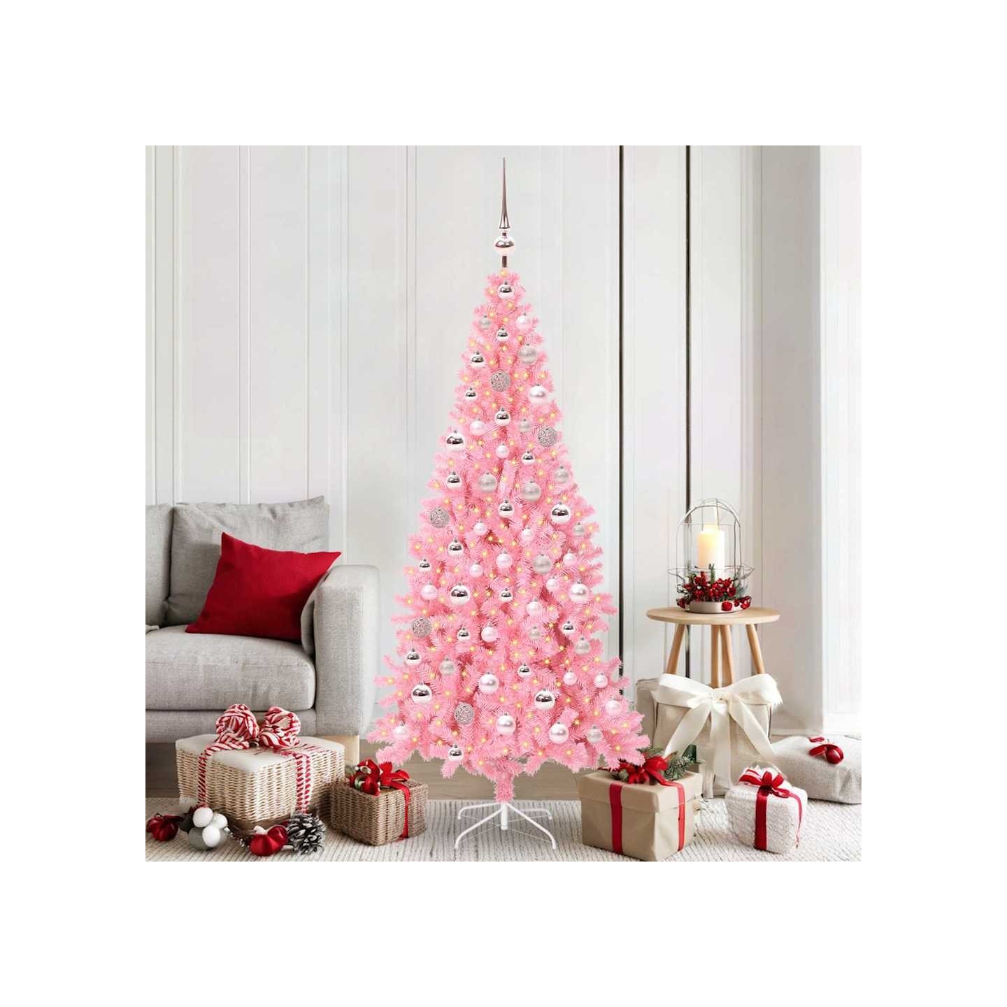 Sapin de Noël Rose 180 cm PVC