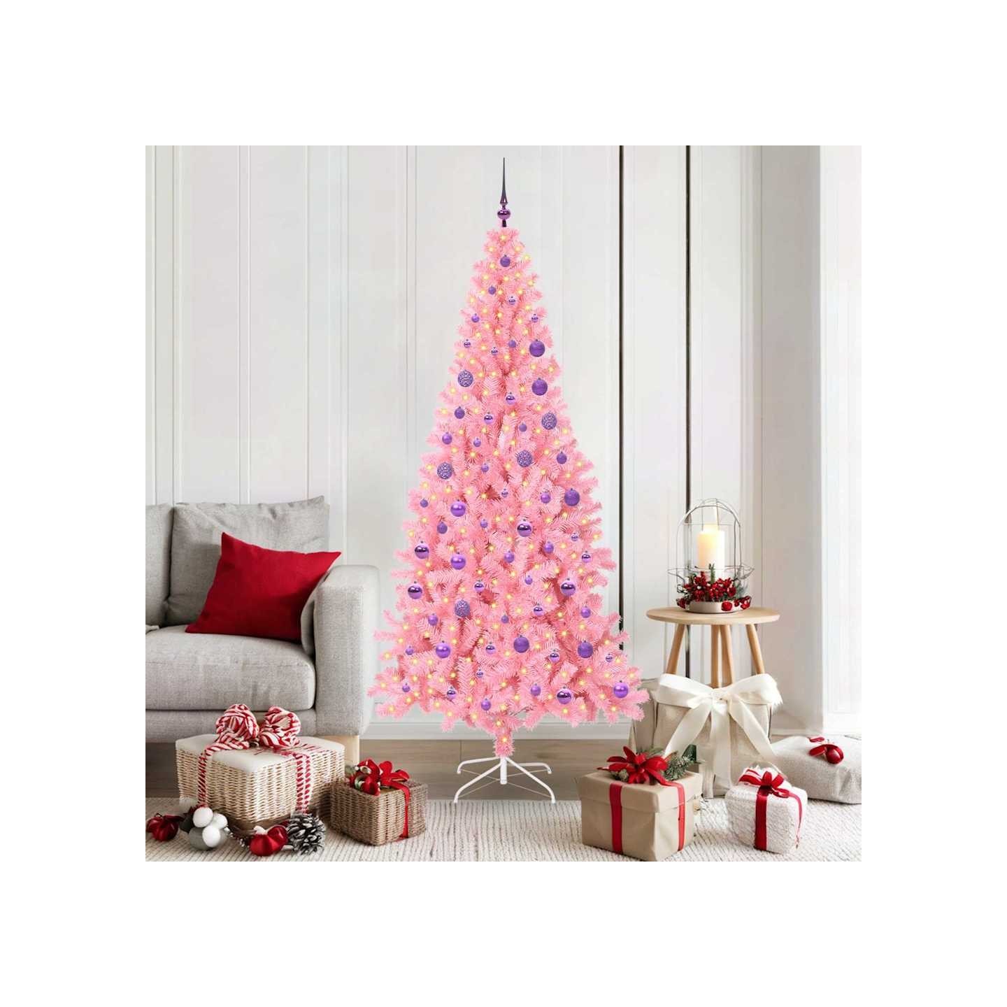 Sapin de Noël Rose 180 cm PVC