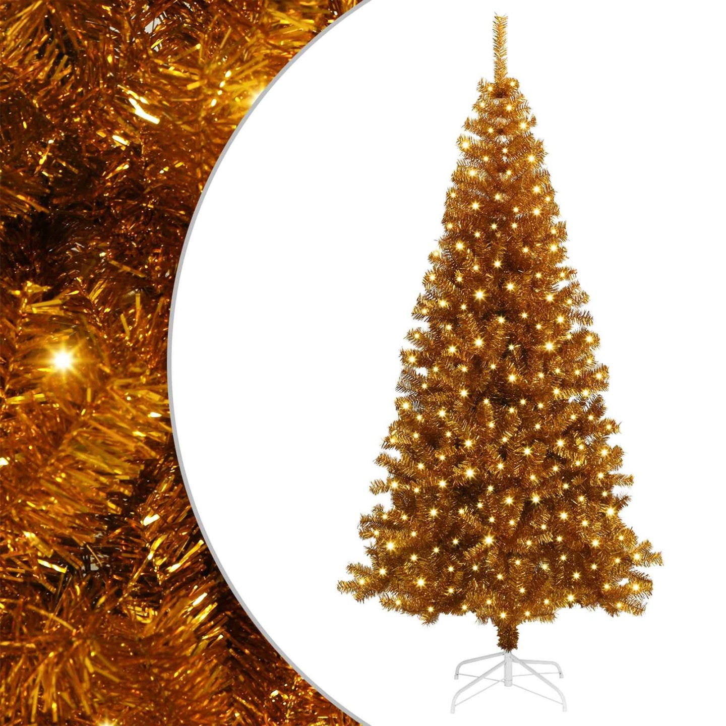 Sapin de Noël Doré 180 cm PET
