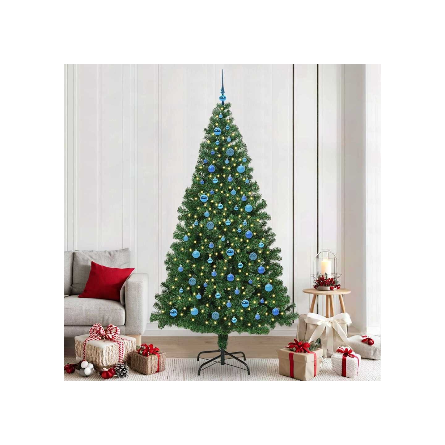 Sapin de Noël artificiel Vert 240 cm PVC, Acier et Plastique