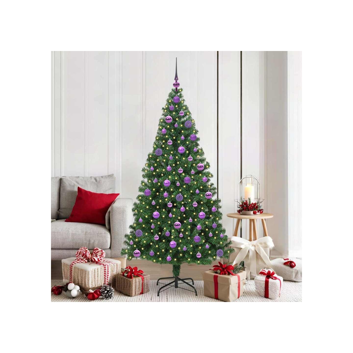 Sapin de Noël artificiel Vert 180 cm PVC, Acier et Plastique