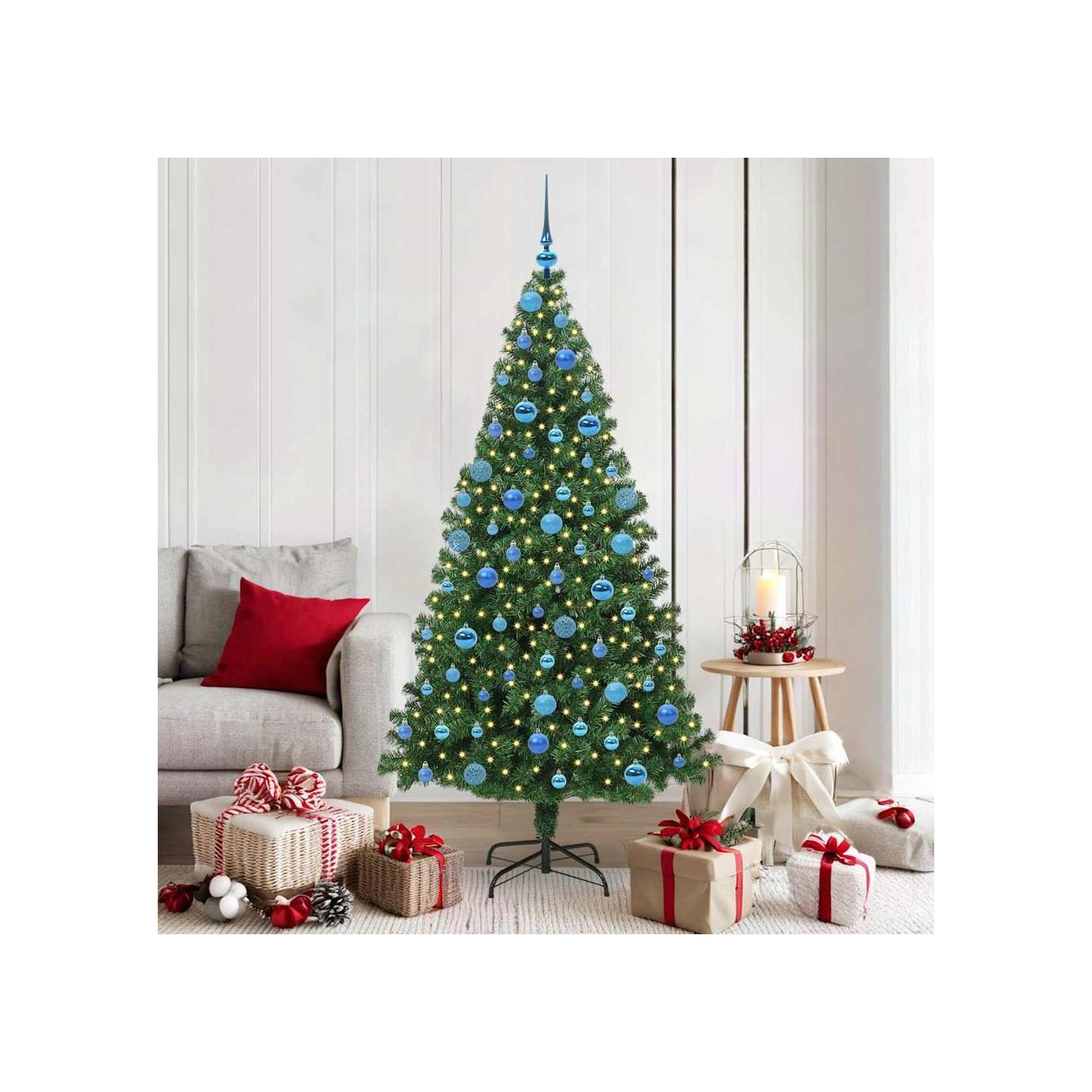 Sapin de Noël artificiel Vert 180 cm PVC, Acier et Plastique