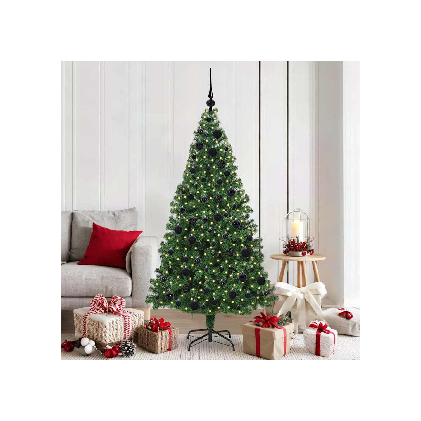 Sapin de Noël artificiel Vert 180 cm PVC, Acier et Plastique