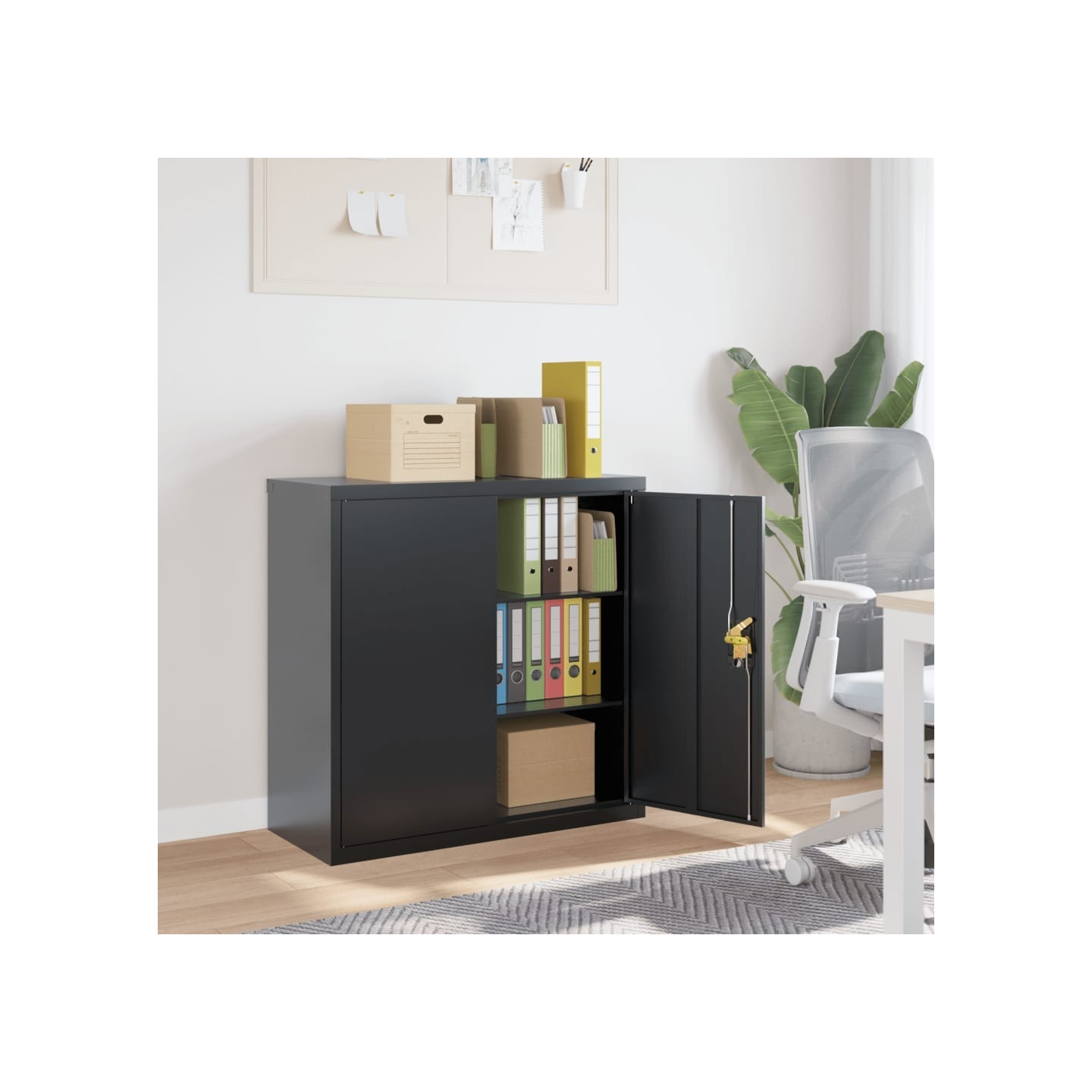Classeur anthracite 90x40x90 cm acier