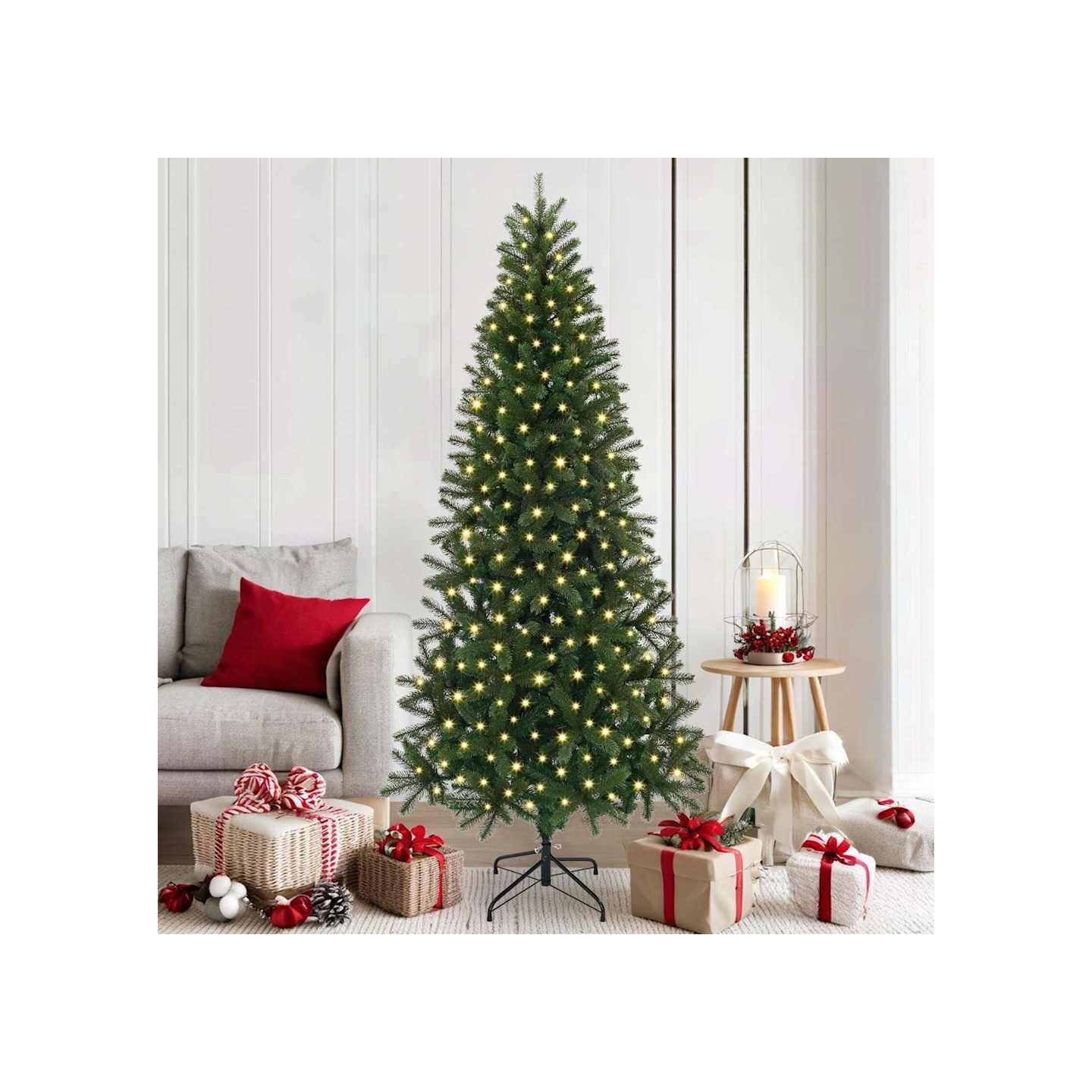 Sapin de Noël artificiel Vert 180 cm PE et PVC