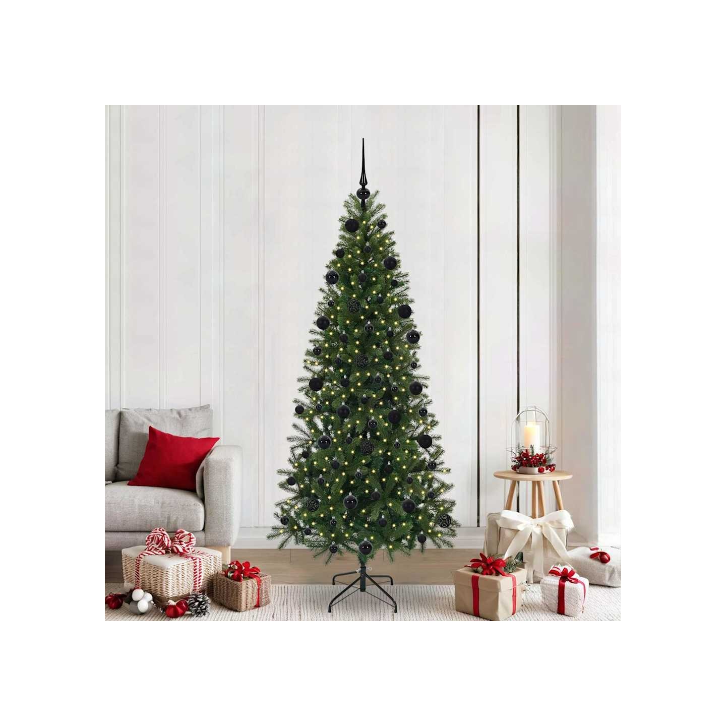 Sapin de Noël artificiel Vert 210 cm PE et PVC