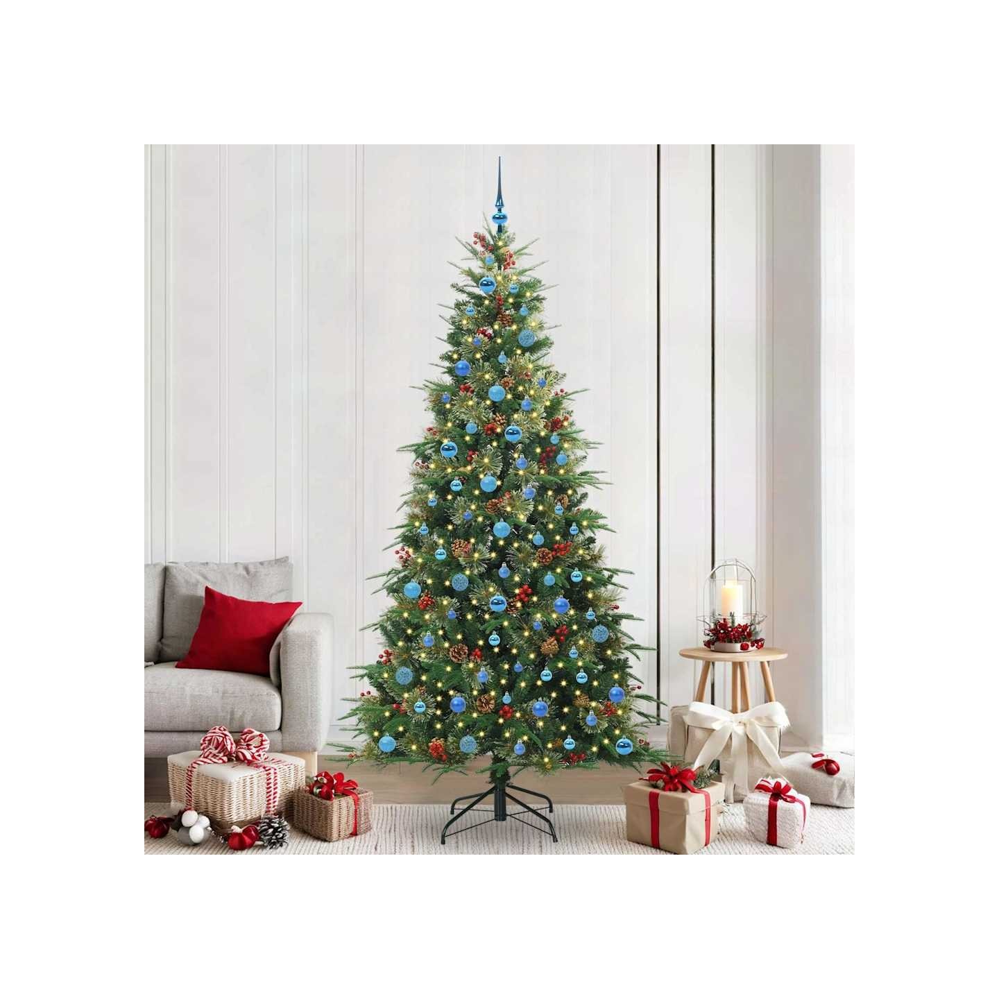 Sapin de Noël Artificiel à Branches Articulées Vert 240 cm