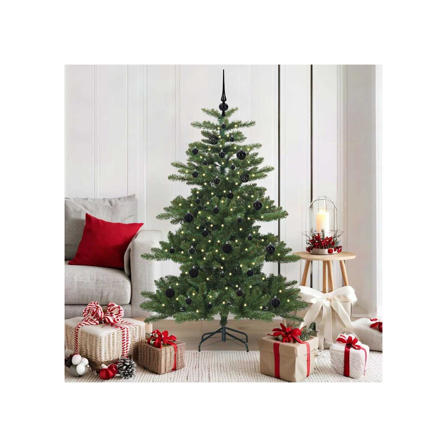 Sapin de Noël Artificiel à Branches Articulées Vert 150 cm