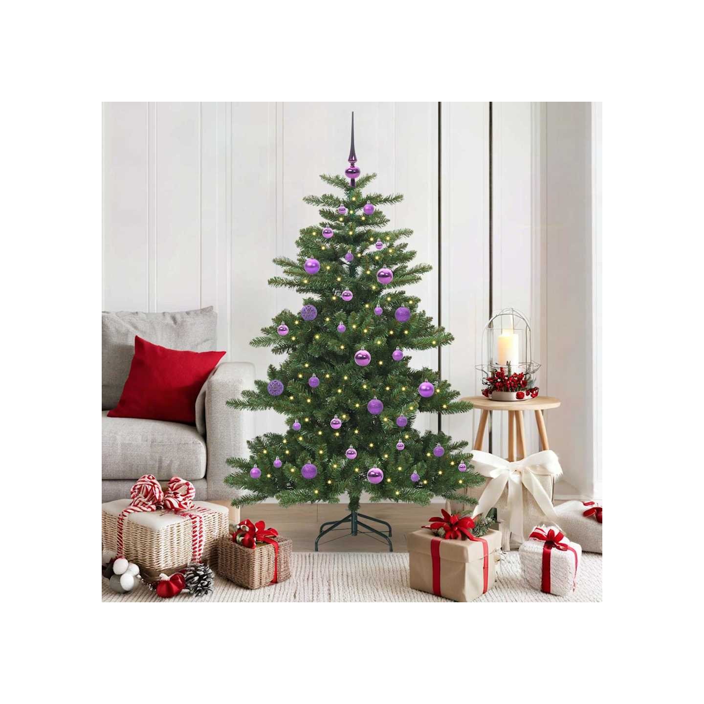 Sapin de Noël Artificiel à Branches Articulées Vert 150 cm