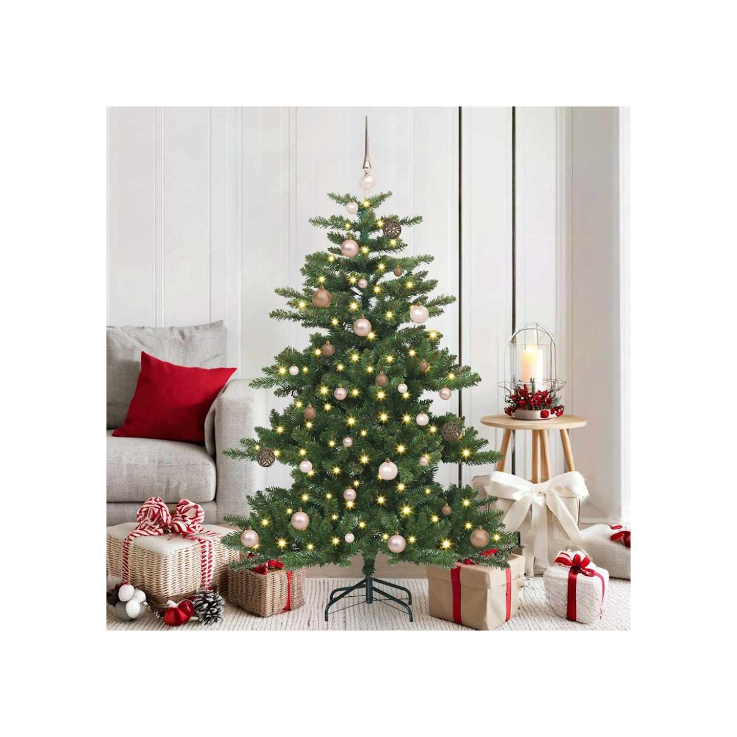 Sapin de Noël Artificiel à Branches Articulées Vert 150 cm