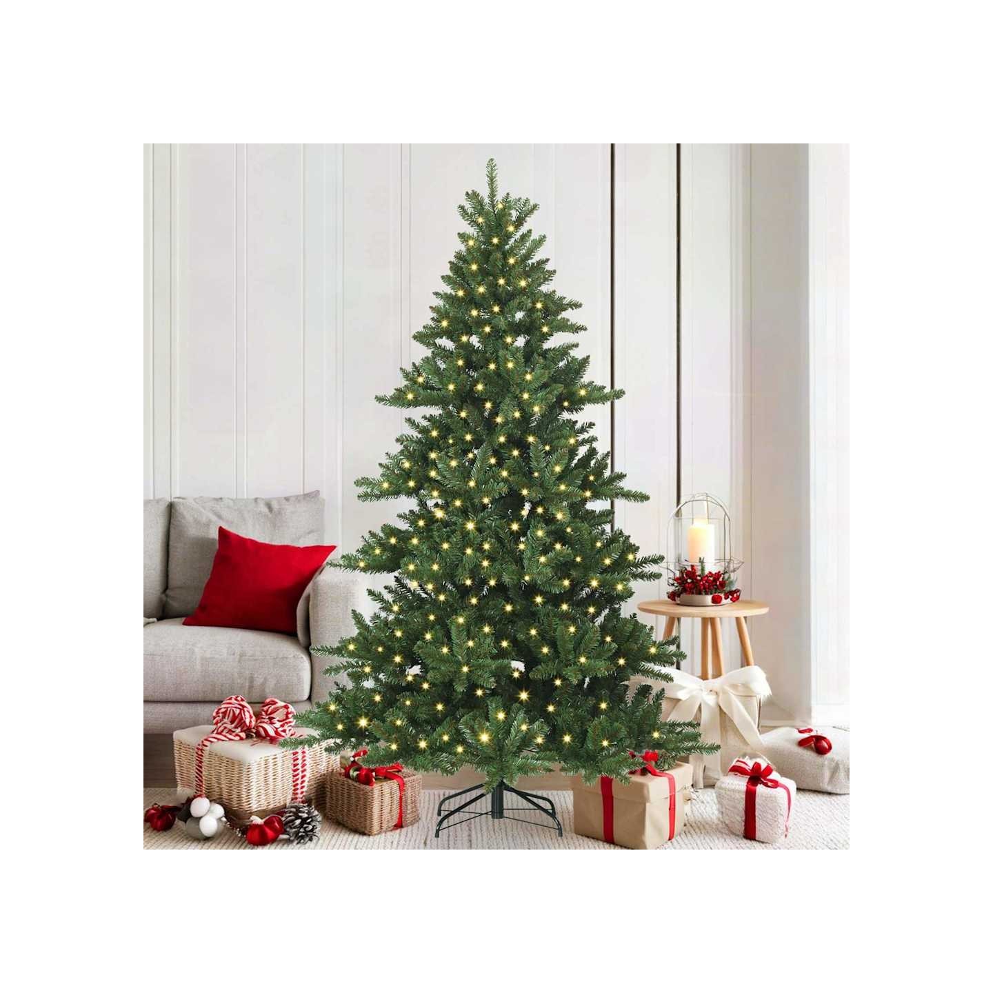Sapin de Noël Artificiel à Branches Articulées Vert 180 cm