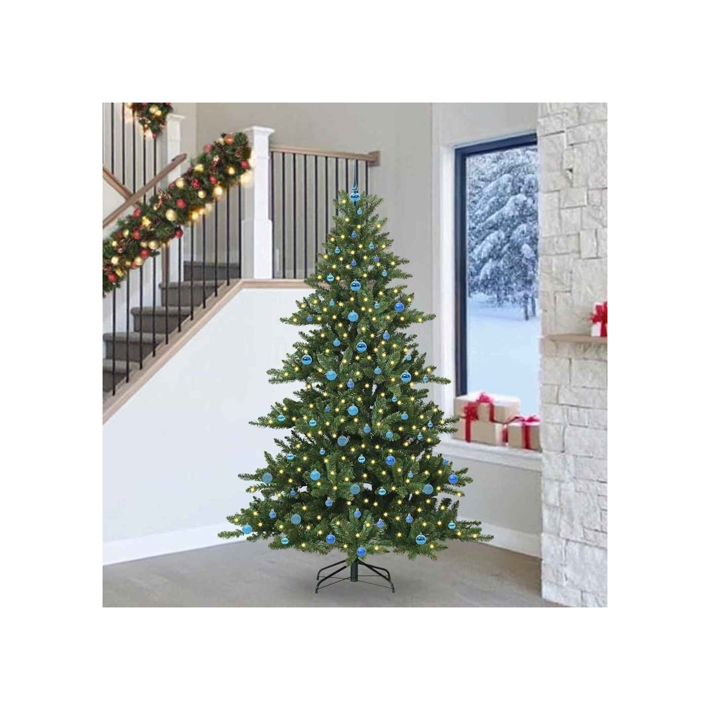 Sapin de Noël Artificiel à Branches Articulées Vert 240 cm
