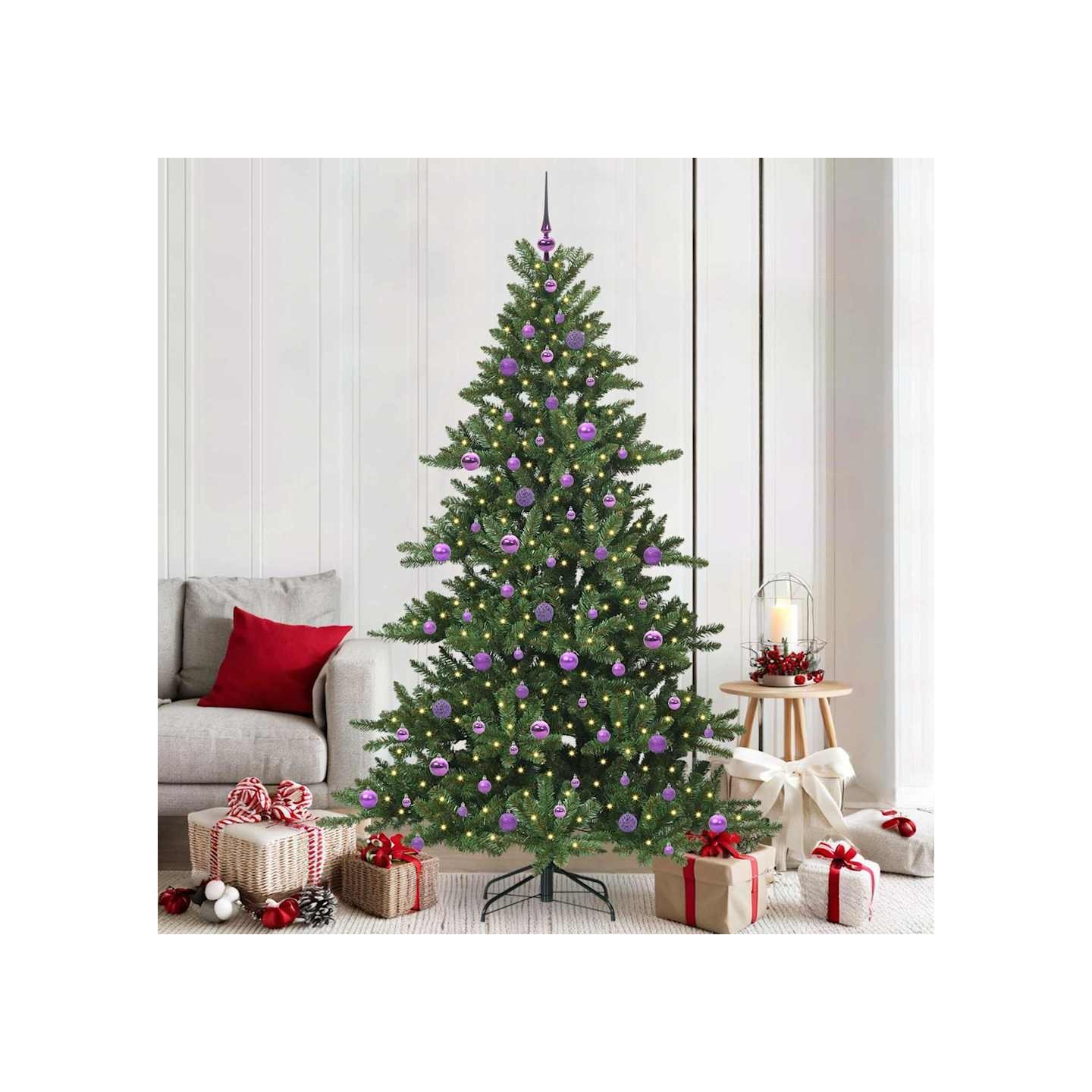 Sapin de Noël Artificiel à Branches Articulées Vert 210 cm