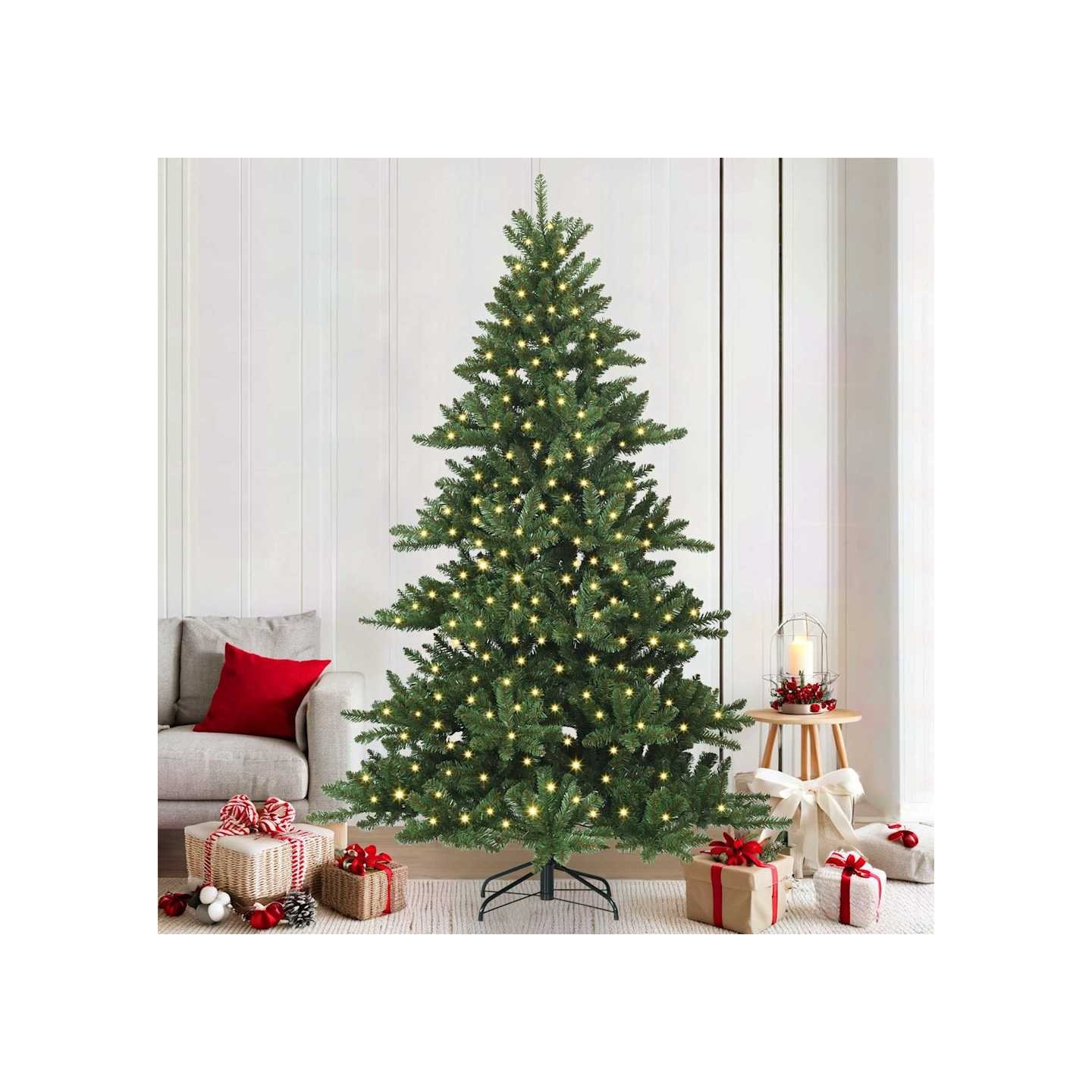 Sapin de Noël Artificiel à Branches Articulées Vert 210 cm