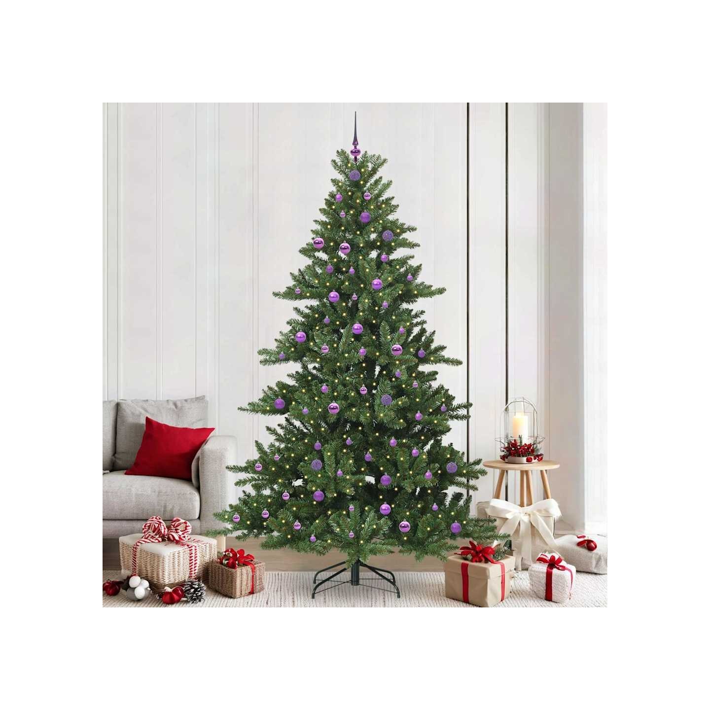 Sapin de Noël Artificiel à Branches Articulées Vert 240 cm