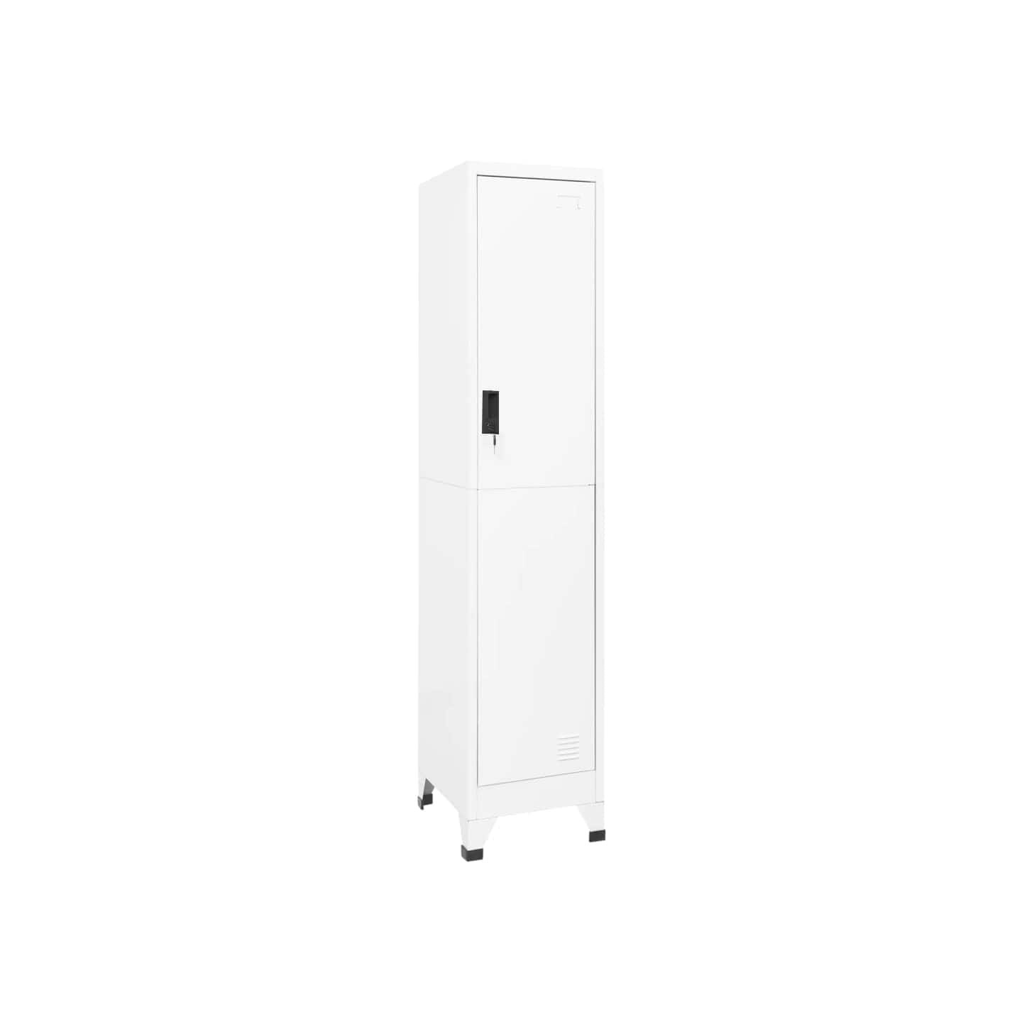 Armoire à casiers Blanc 38x45x180 cm Acier