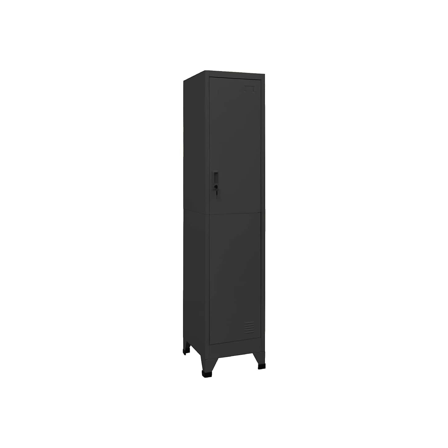 Armoire à casiers Anthracite 38x45x180 cm Acier