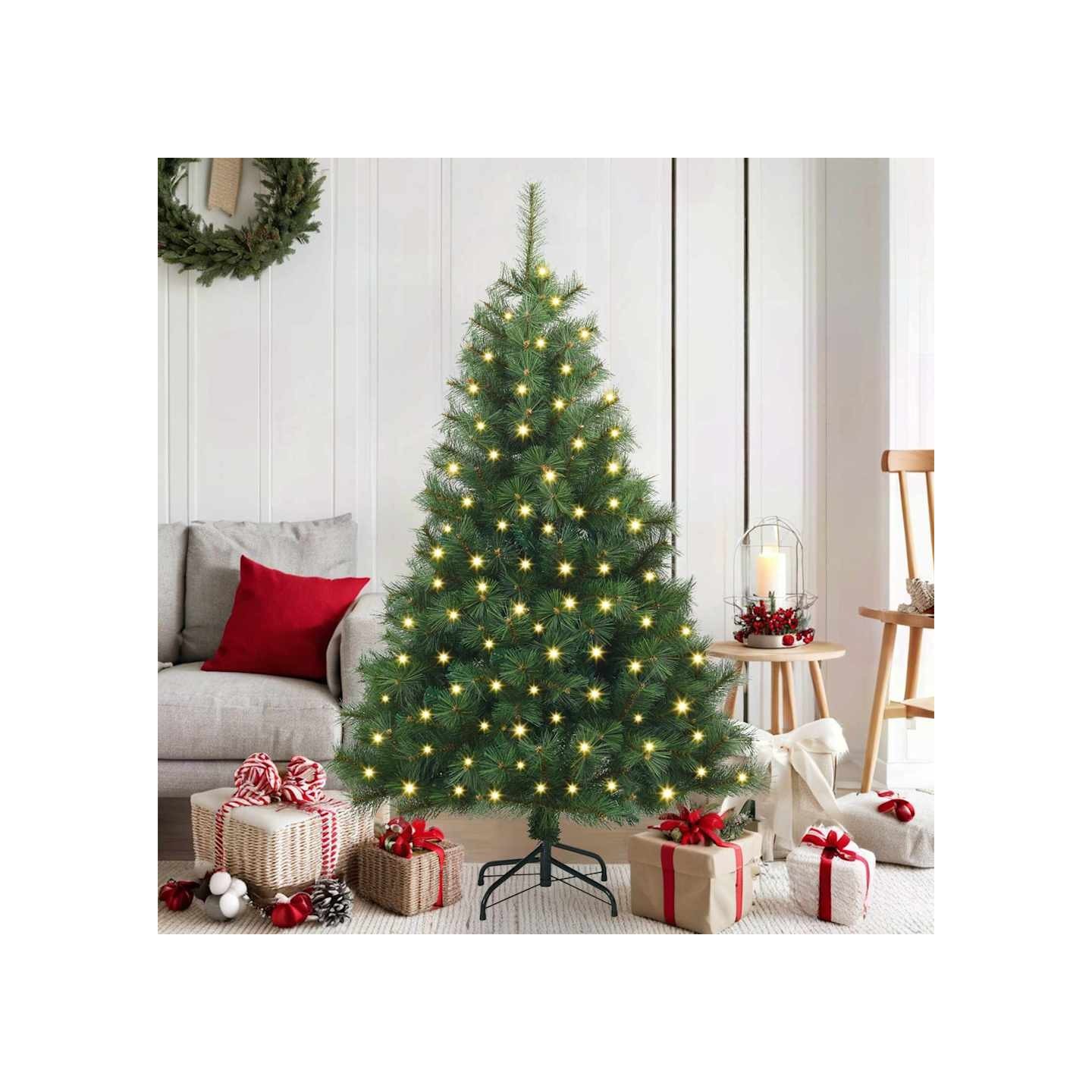 Sapin de Noël artificiel Vert 150 cm PE et PVC