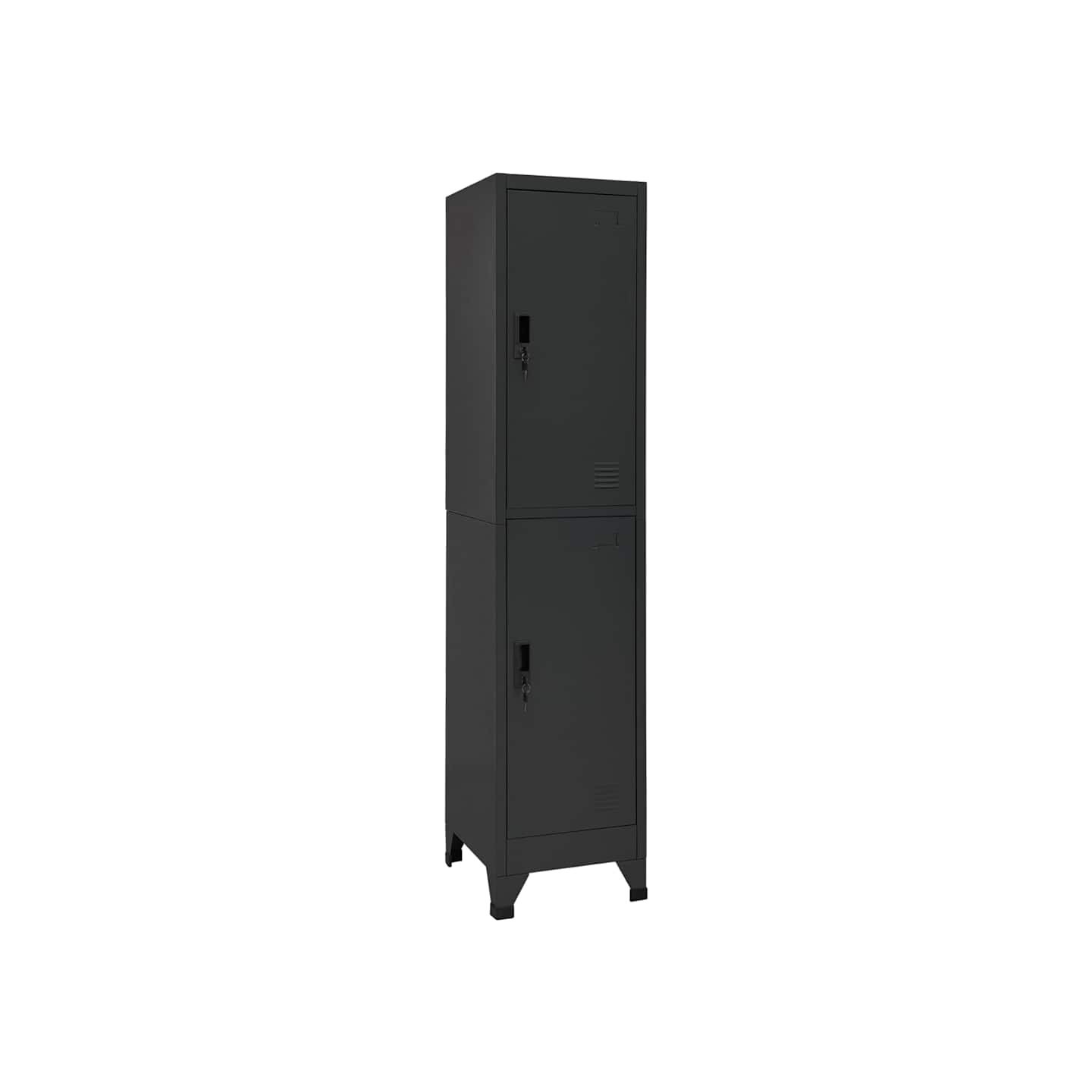 Armoire à casiers Anthracite 38x45x180 cm Acier
