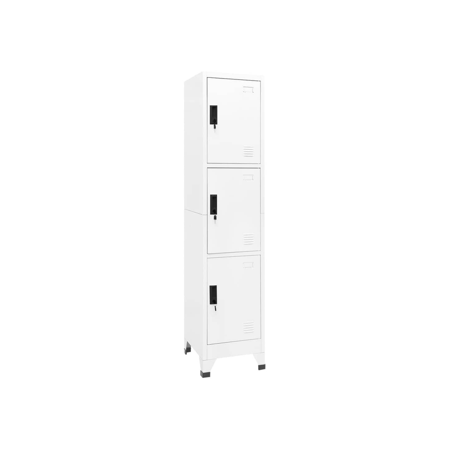 Armoire à casiers Blanc 38x45x180 cm Acier