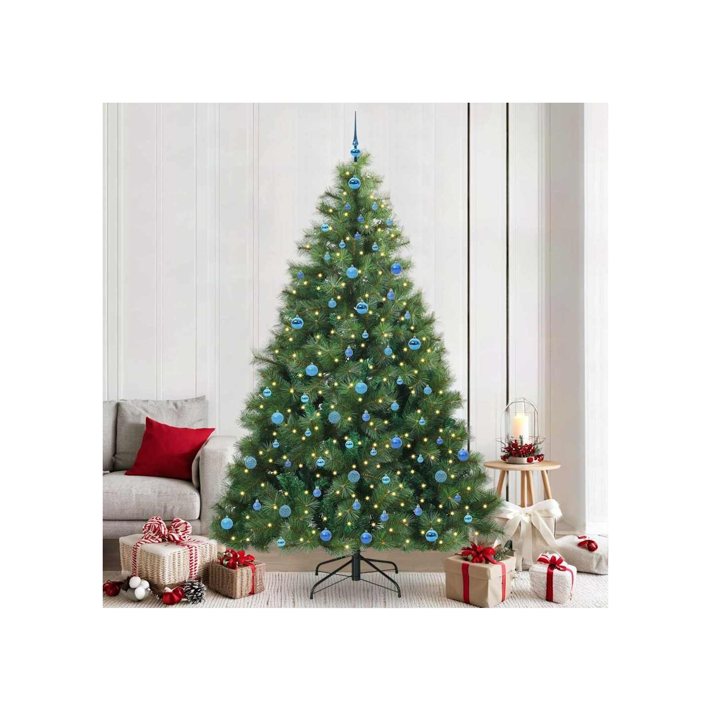 Sapin de Noël artificiel avec 300 LED Vert 240 cm PE et PVC
